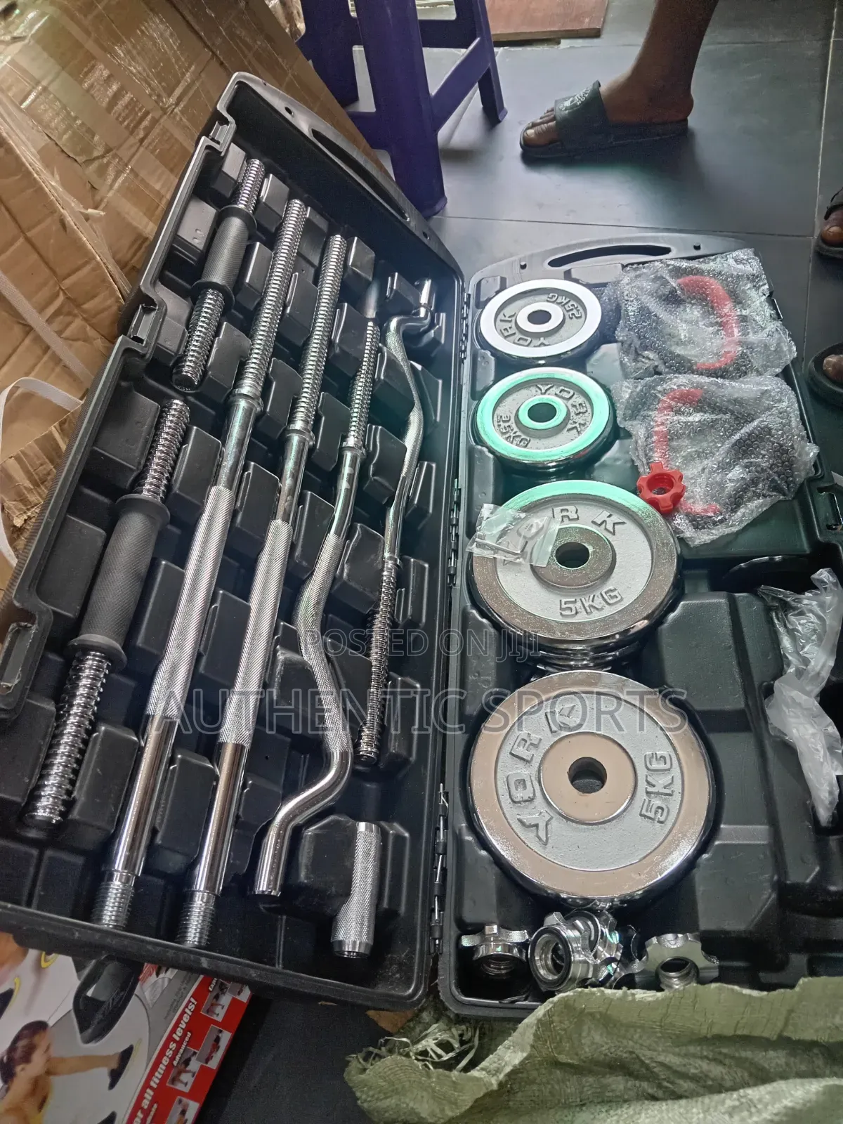 55kg 6in1 Chrome Weight Set