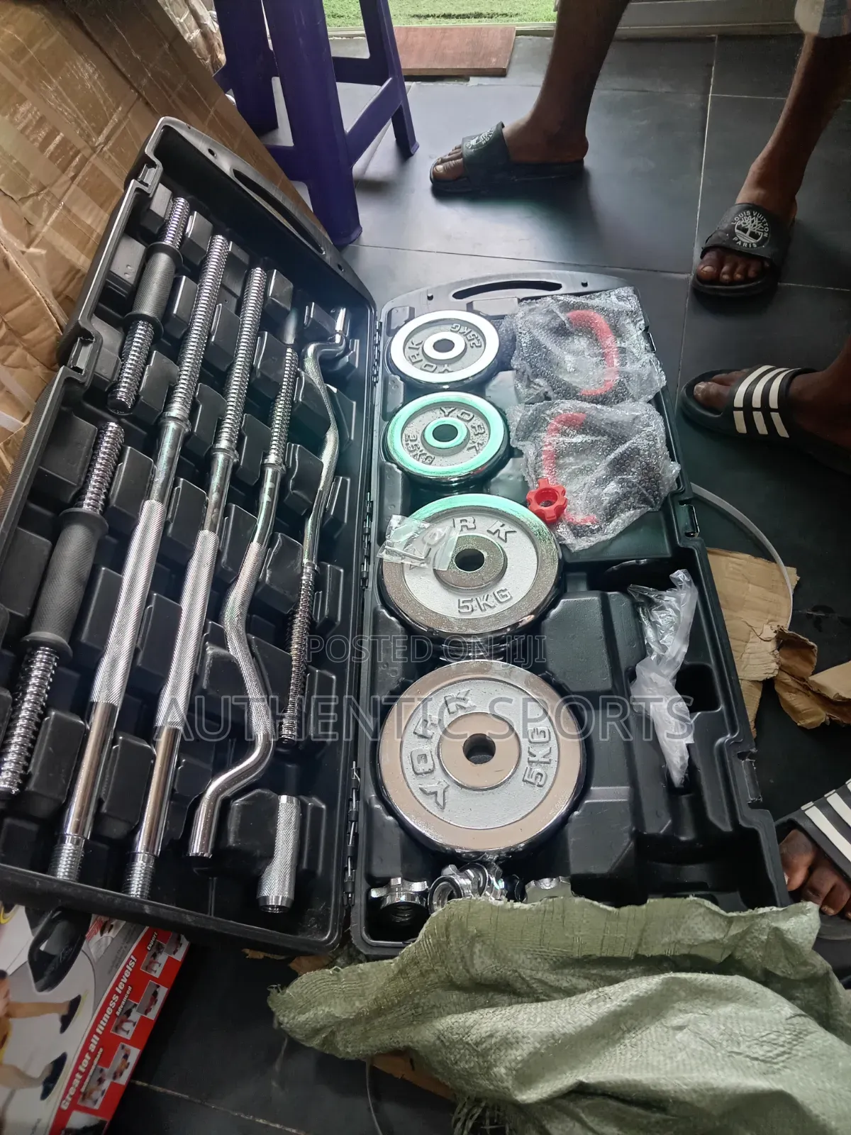55kg 6in1 Chrome Weight Set