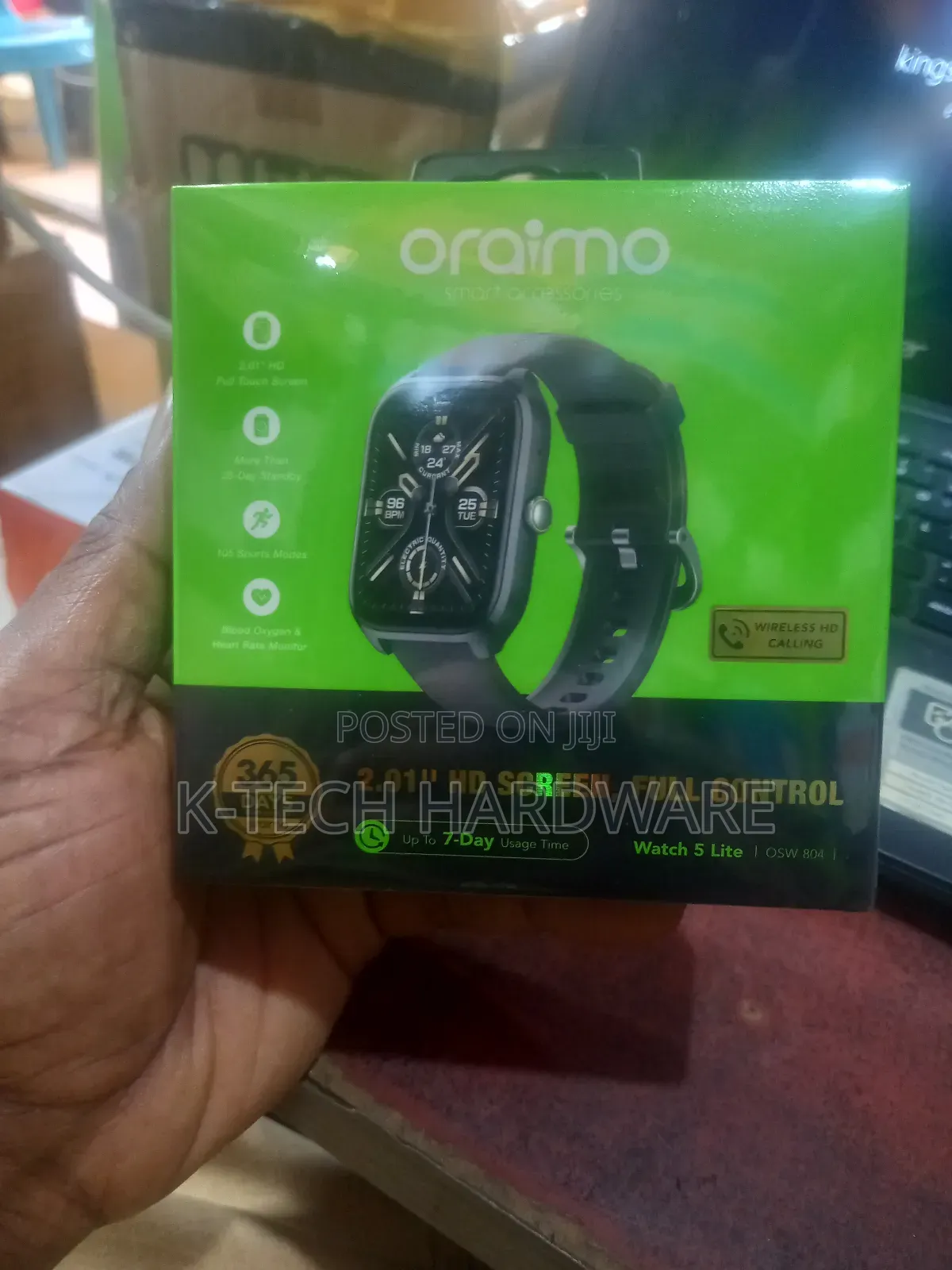 Oraimo Watch 5 Lite 2.01′′ Hd Ip68 Smart Watch