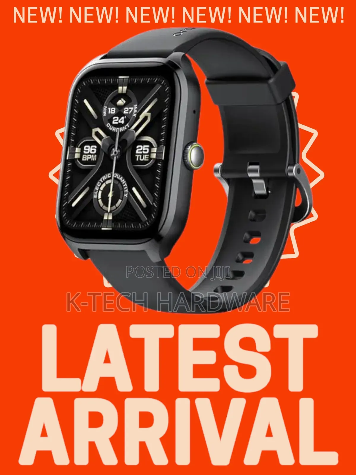 Oraimo Watch 5 Lite 2.01′′ Hd Ip68 Smart Watch