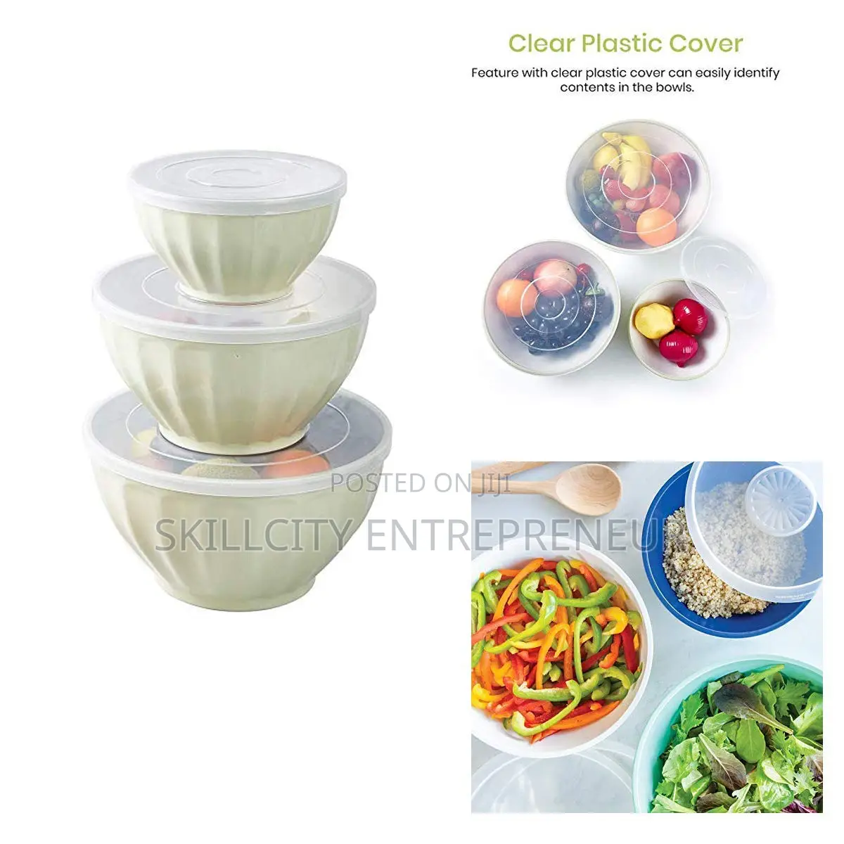 Multipurpose Storage Salad Bowls Set