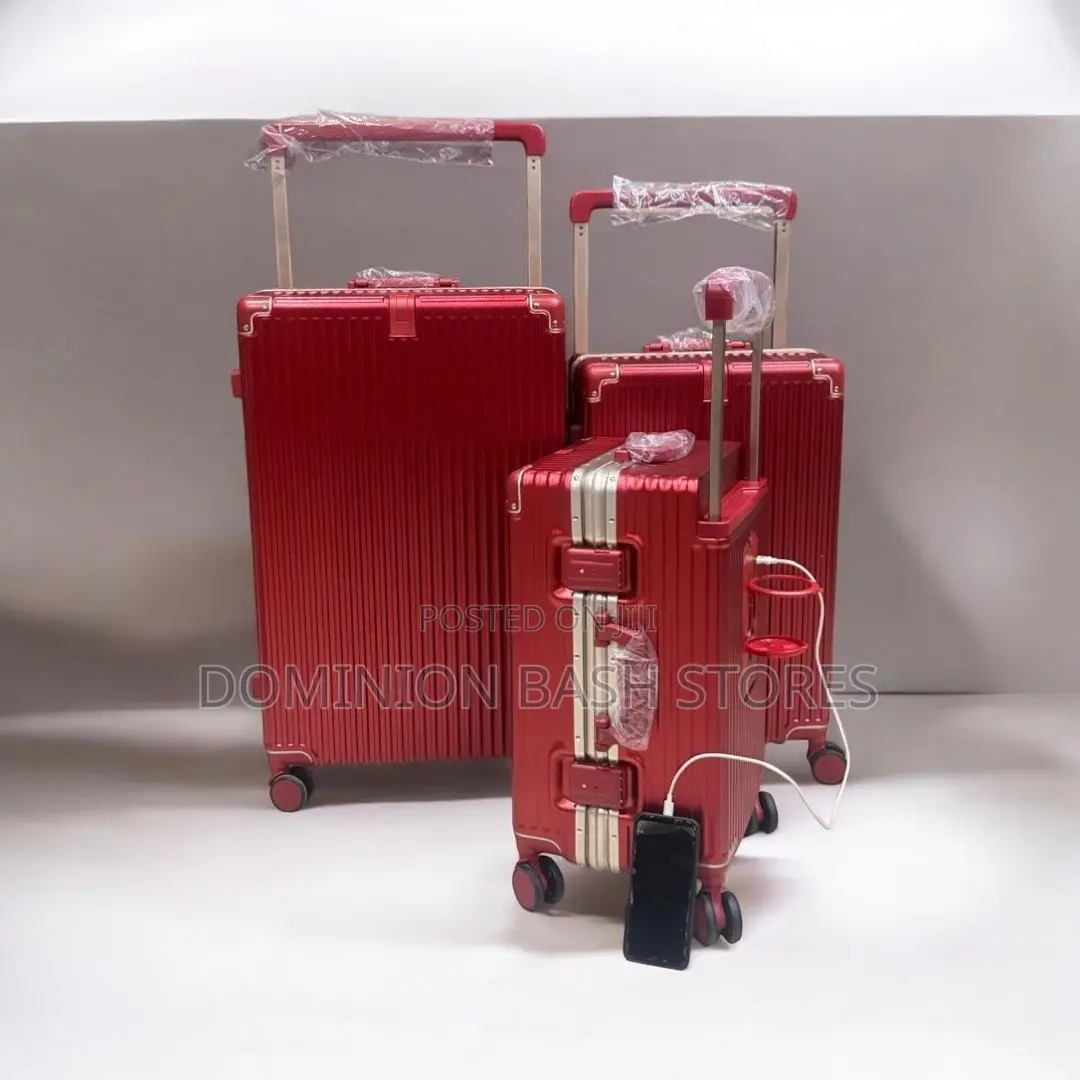 3in1 Luxury Built in Powerbank Luggage Traveling Bag