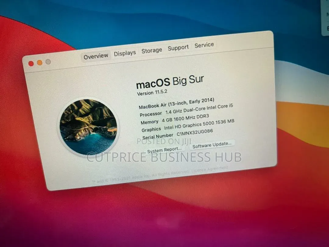 New Laptop Apple MacBook 2014 4GB Intel Core i5 SSD 256GB