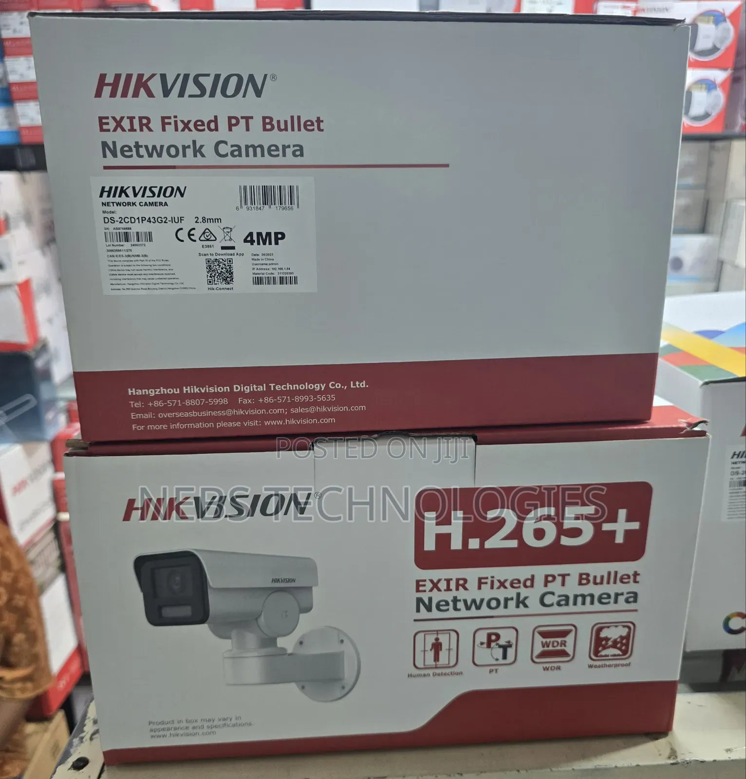 Hikvision 4mp Ip Pt Bullet Camera Ds-2cd1p43g2-Iuf