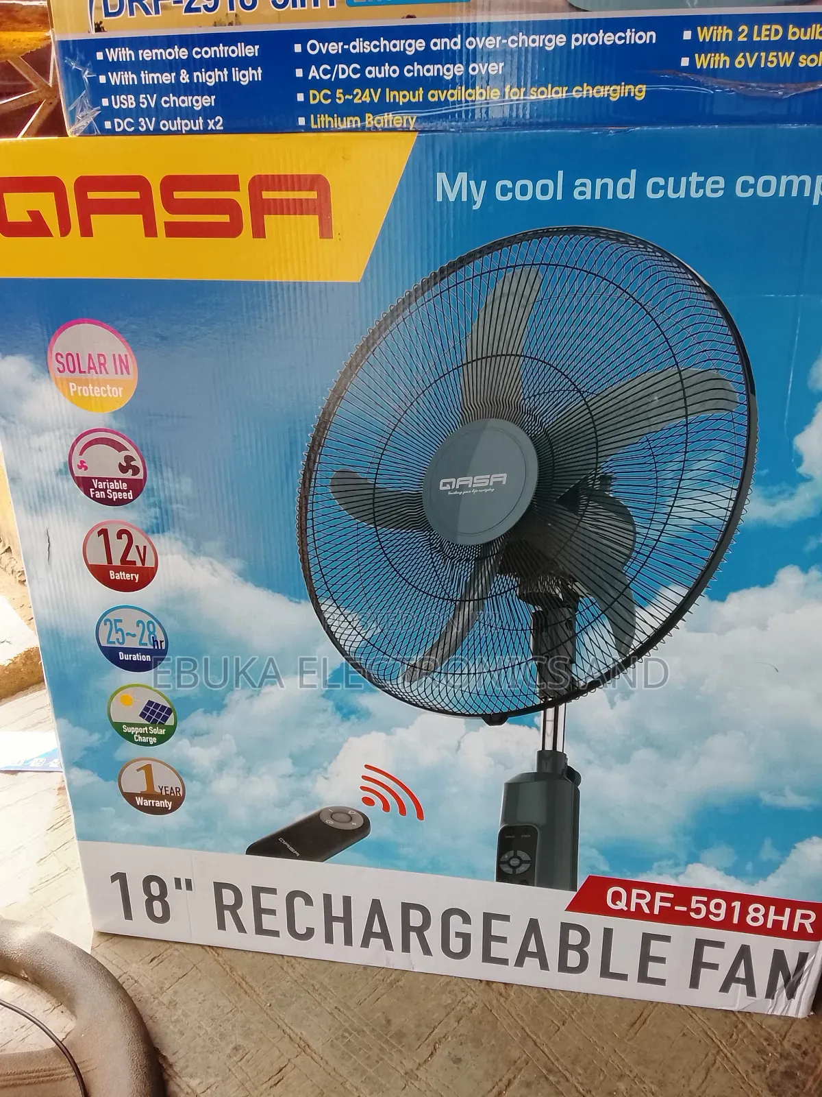 18 Inches Gsa Rechargeable Standing Fan