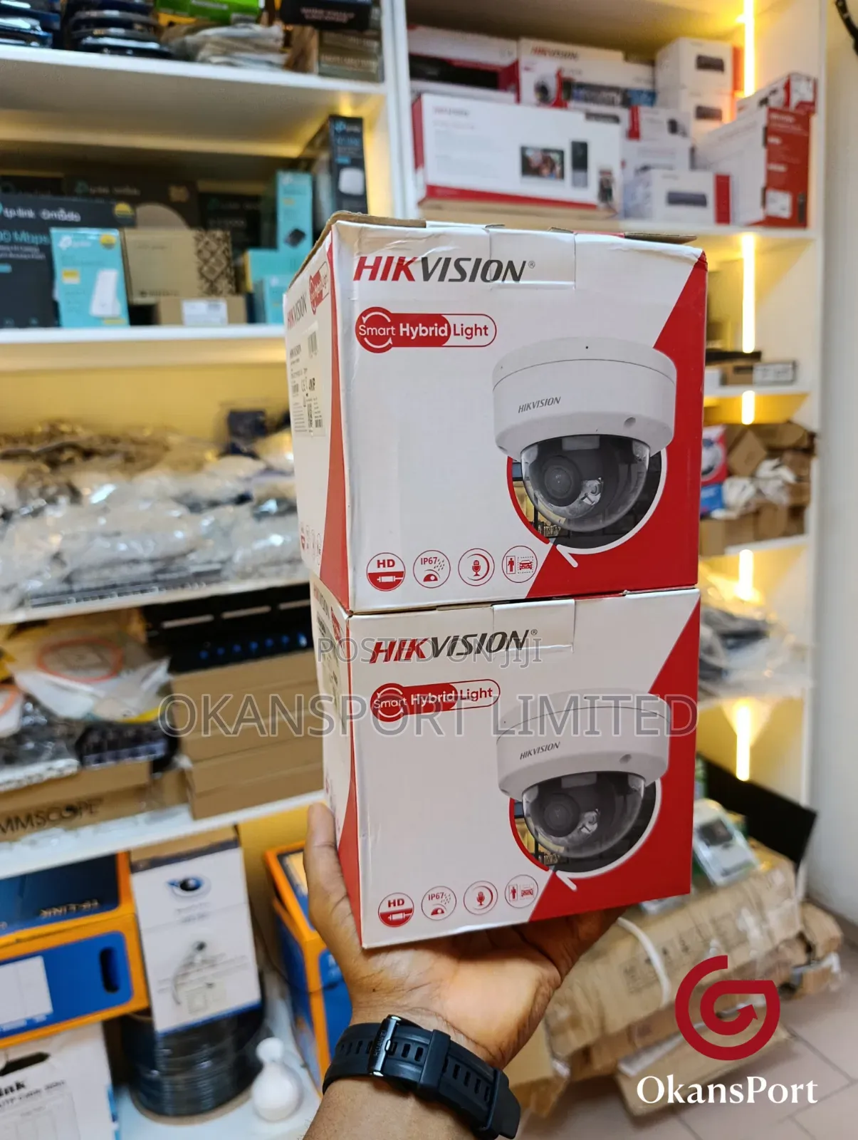 Smart Light Ip Network Camera 2mp 4mp 5 Hikvision Dahua Indoor Outdoor