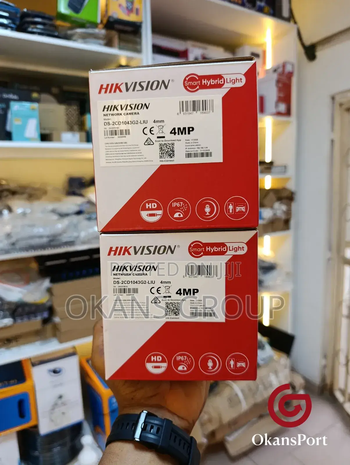Smart Light Ip Network Camera 2mp 4mp 5 Hikvision Dahua Indoor Outdoor