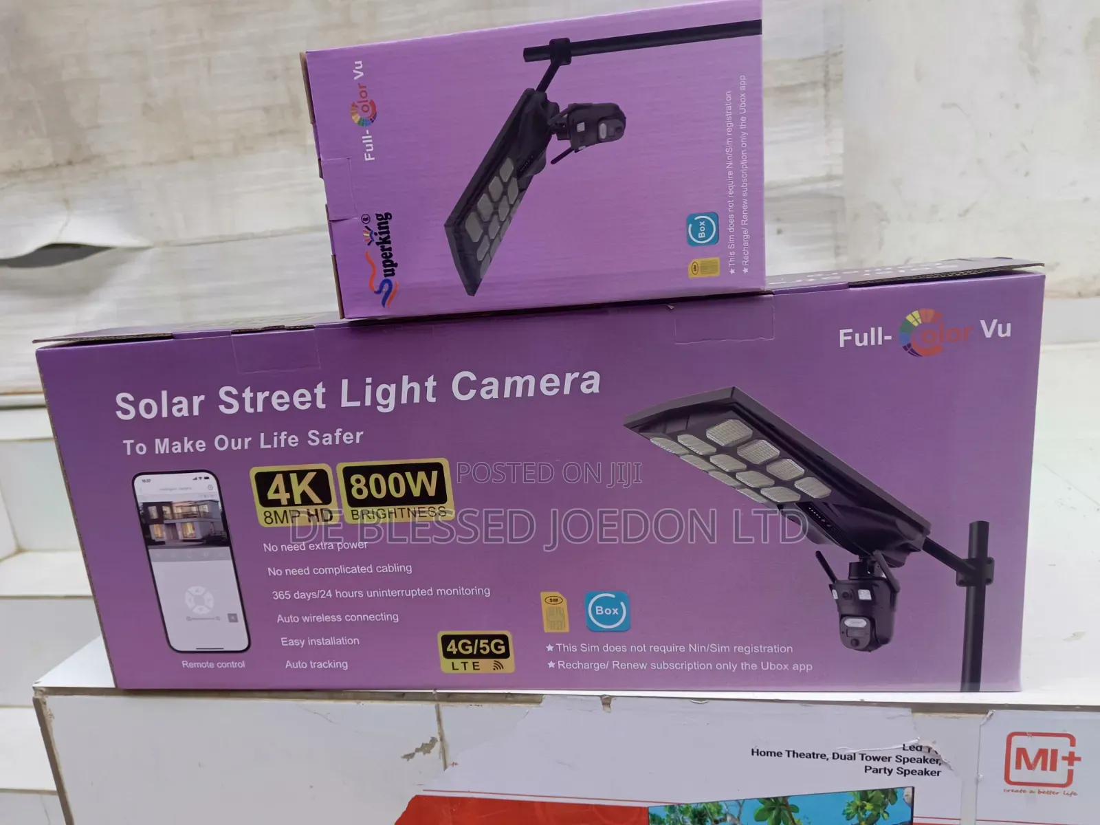 Ubox Street Light With Camera and Sim Card