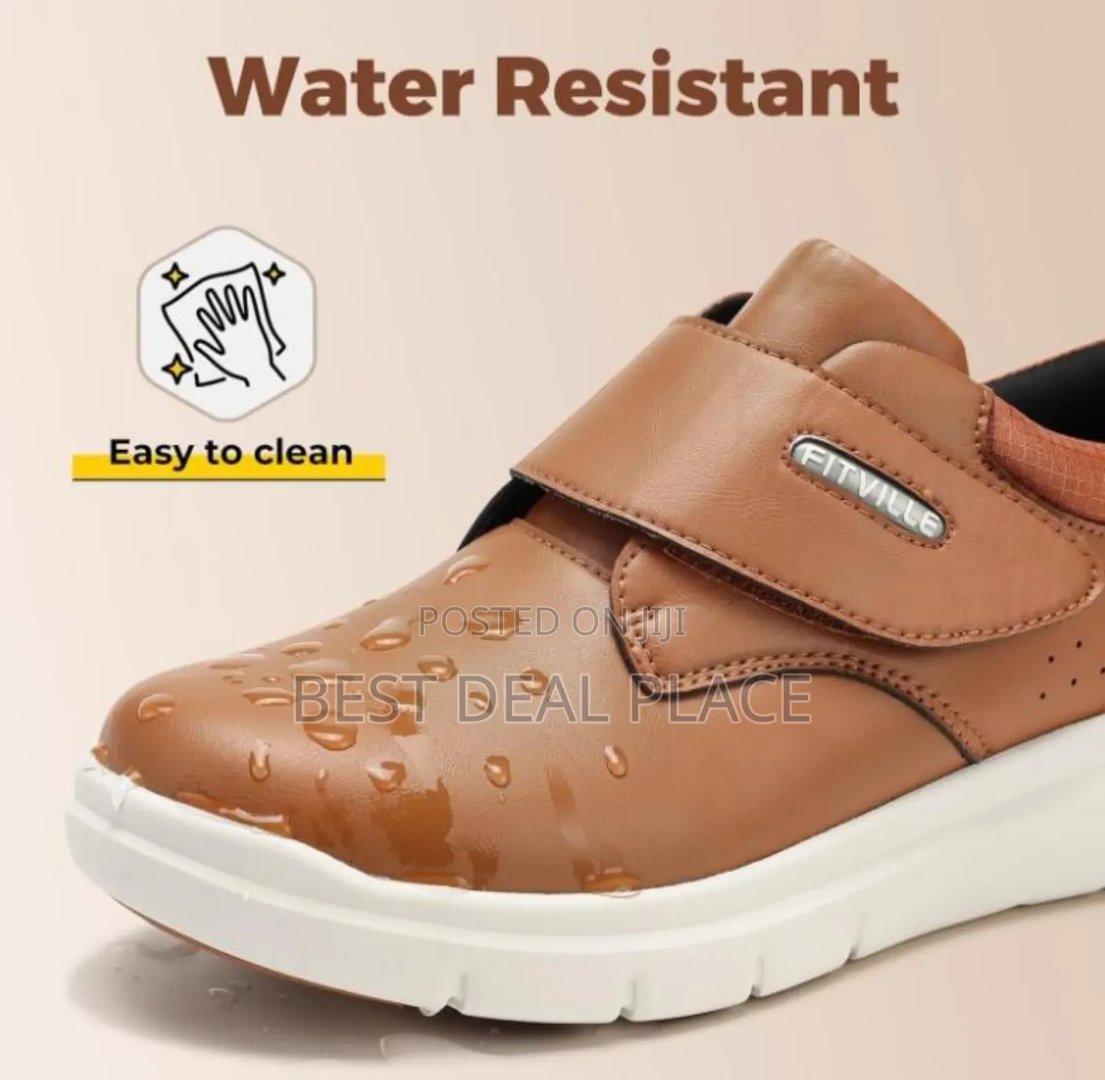 Fitville Men's Extra Witde Fit Leather Shoes, (Original From Uk)