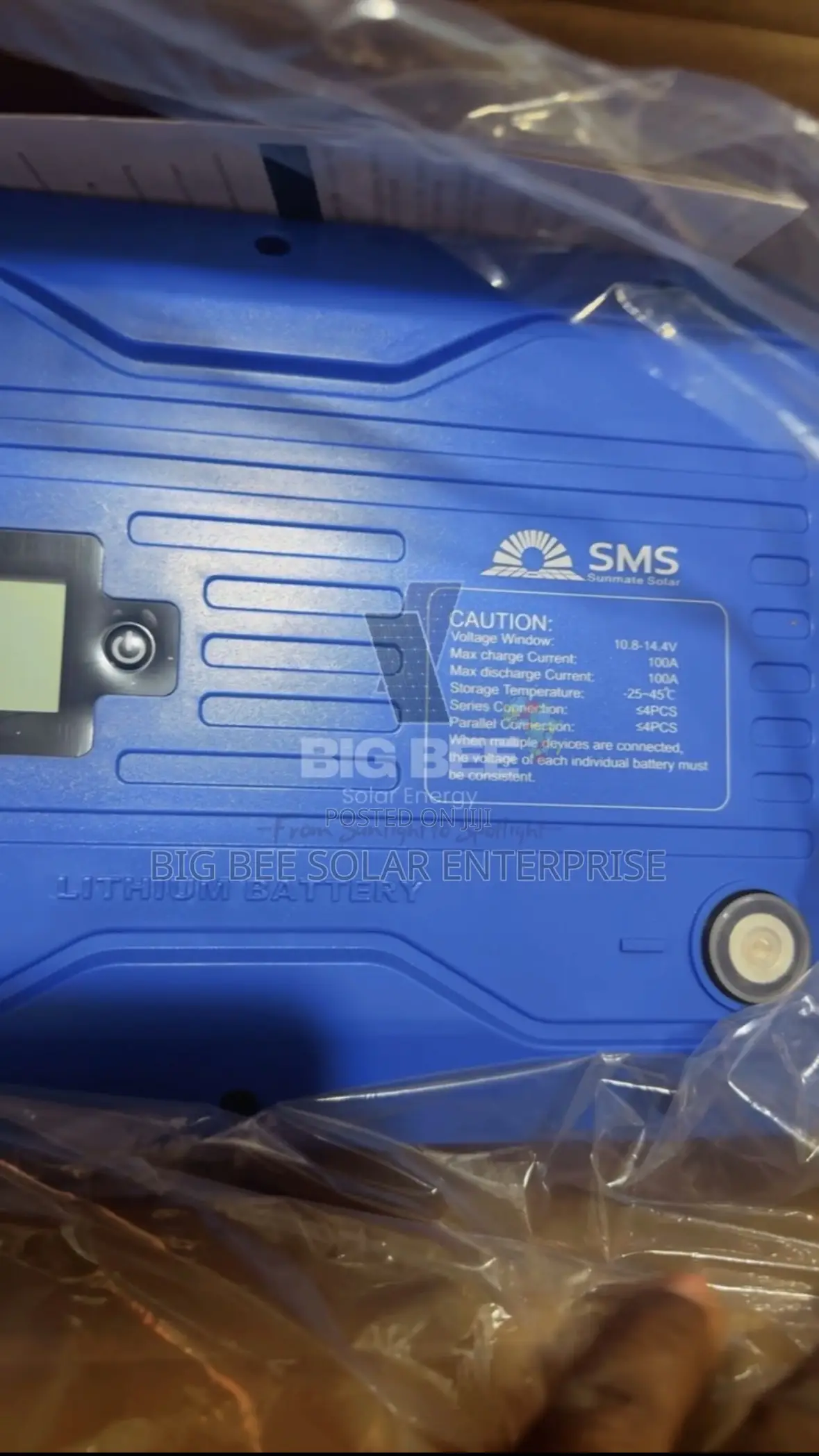 1.2kwh 12v 100ah SMS Lithium Ion Battery