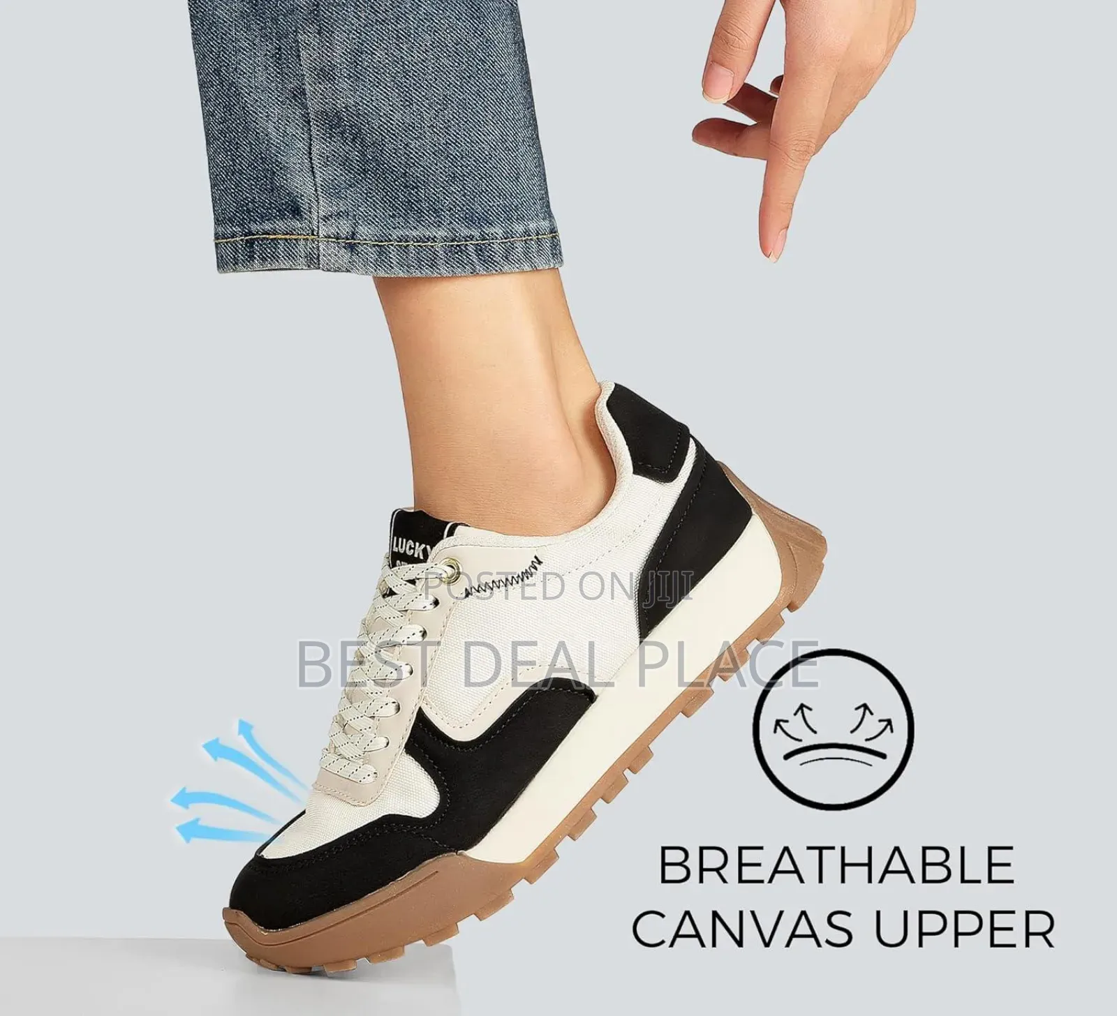 Lucky Step Rugged Durable Classic Women Trainers (Original From Uk)