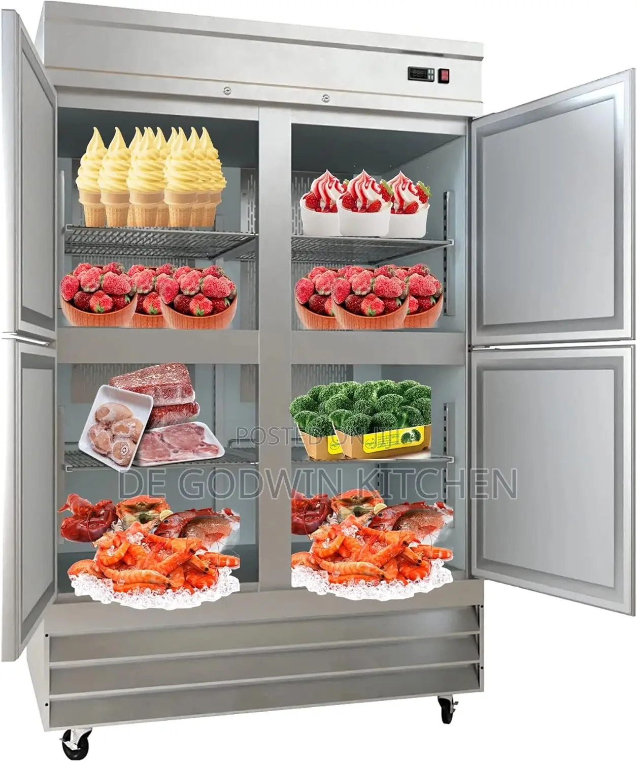 4doors Stainless Steel Commercial Freezer Now Available