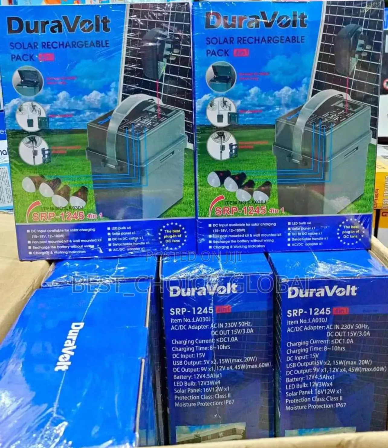 5 In1 Duravolt Solar Rechargeable Pack