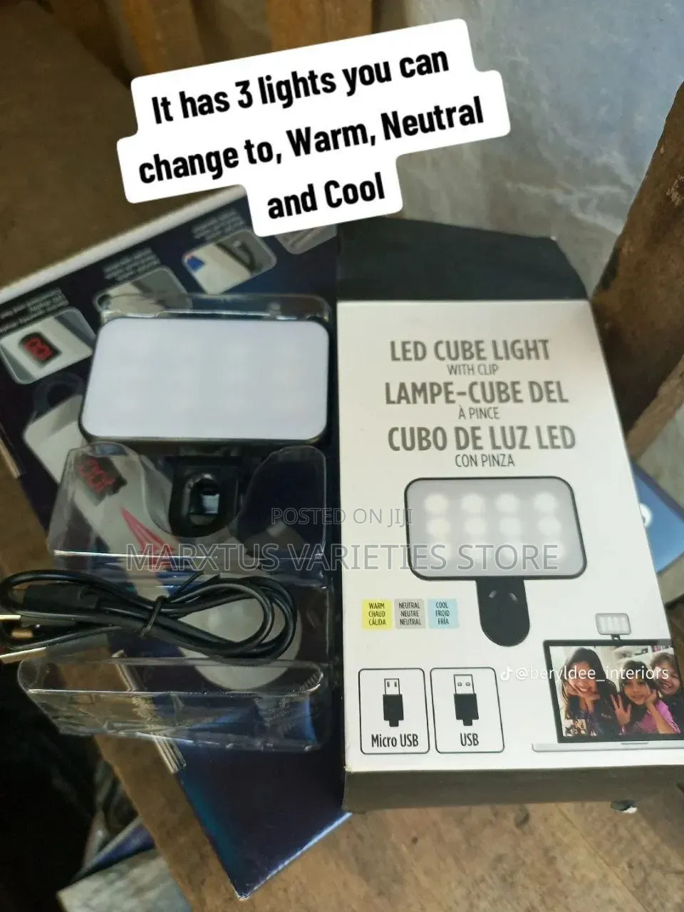Influencer's Led Cube Light