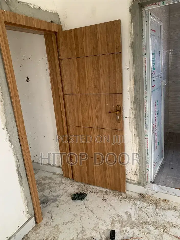 Golden Swiss HDF Door With Frame and Architrave