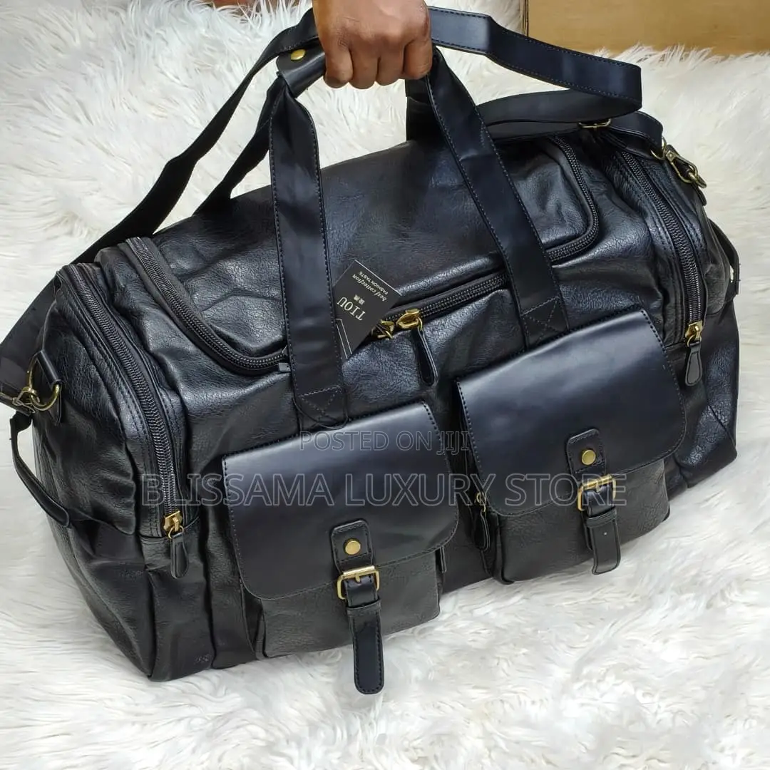 Genuine Leather Travel Duffel Bag – Strong, Spacious Stylish