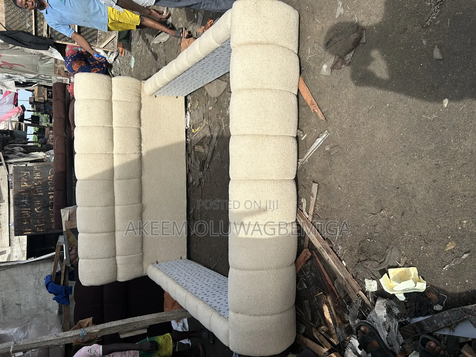 6by6 Cream Color Bedframe