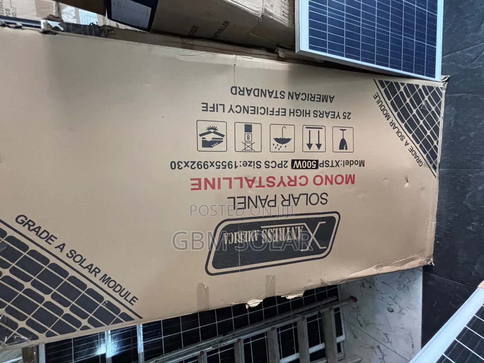 Xantress American 500w Monocrystalline Solar Panel