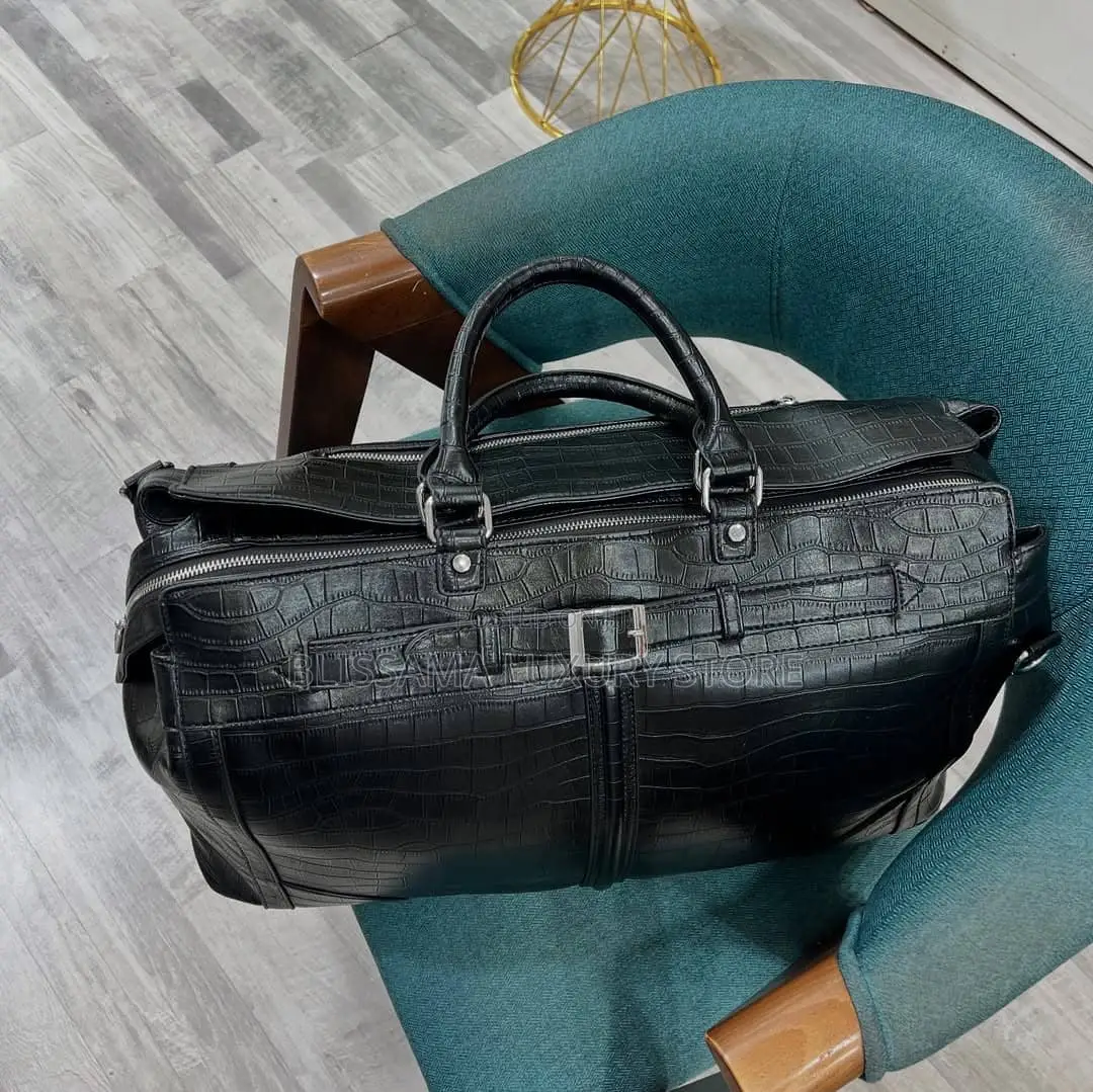 Genuine Leather Travel Duffel Bag – Strong, Spacious Stylish