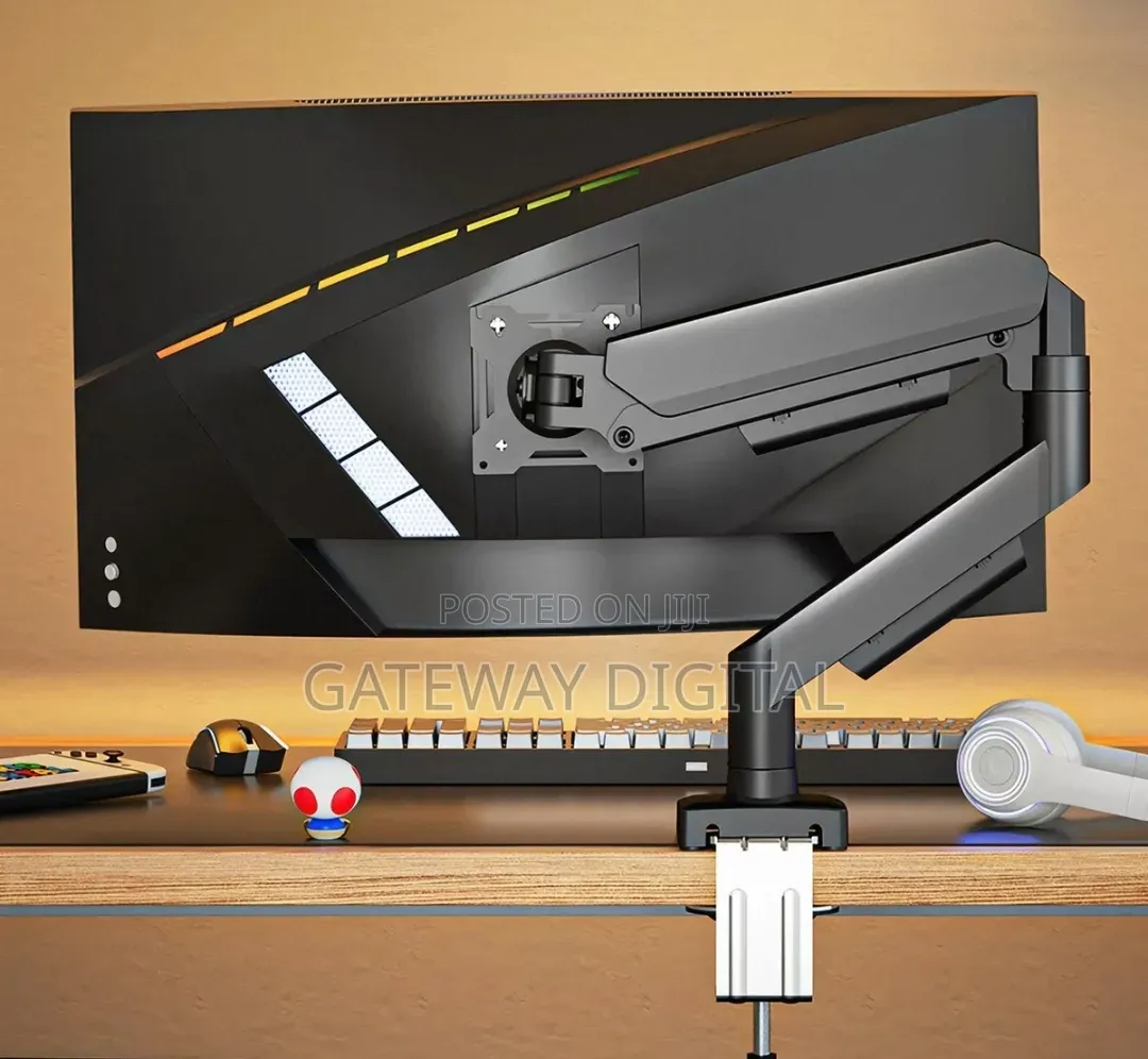 Yjna Single Monitor Mount for 17-34' Adjustable Single Monitors Arm