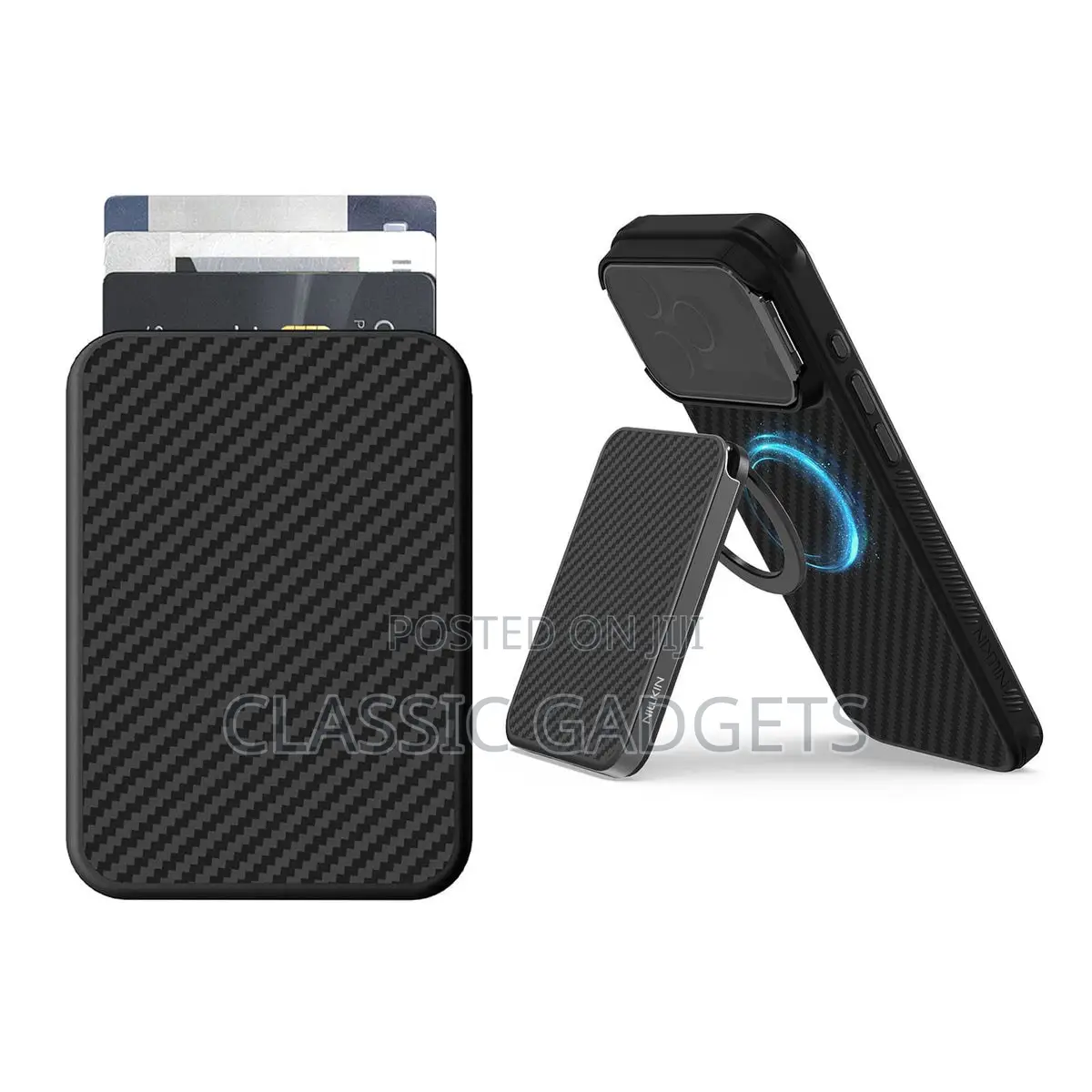 Fibermate Kevlar Magnetic Phone Wallet Stand