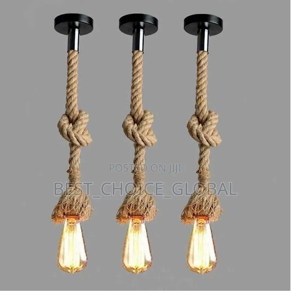 Bulb Rop Pendant Light Complete Single