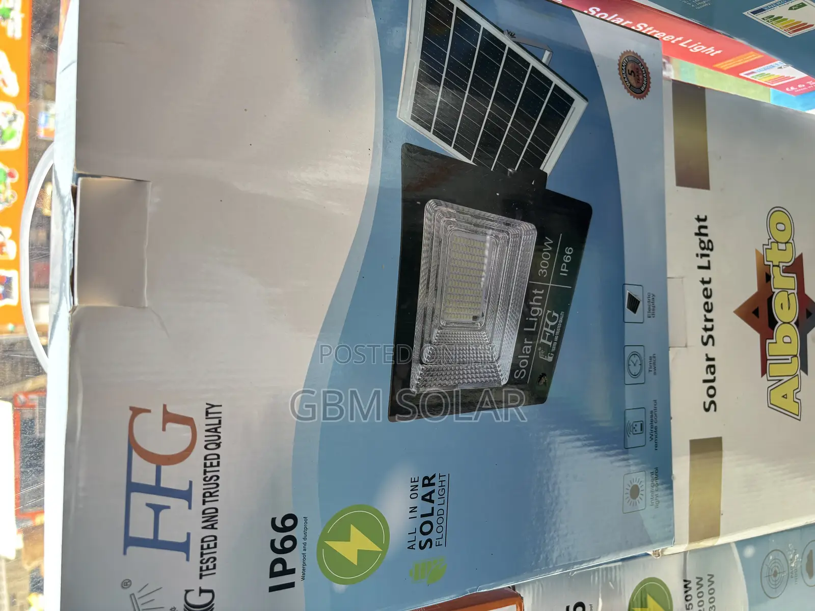 The FFG 300w Solar Flood Light