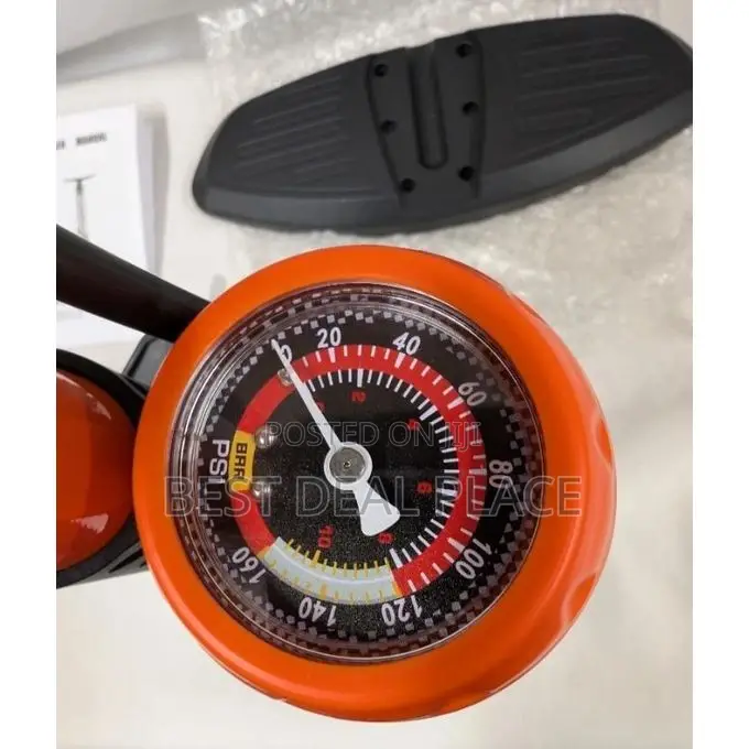 High-Pressure Full-Size Bike and Other Inflatable Pump (Up to 160 Psi)