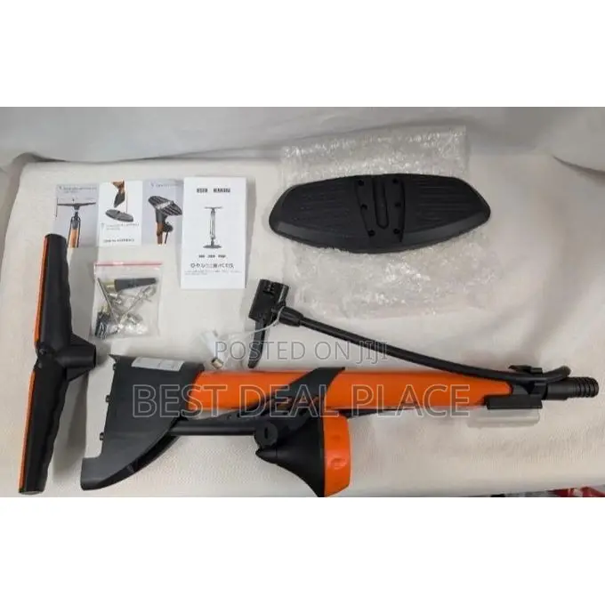 High-Pressure Full-Size Bike and Other Inflatable Pump (Up to 160 Psi)