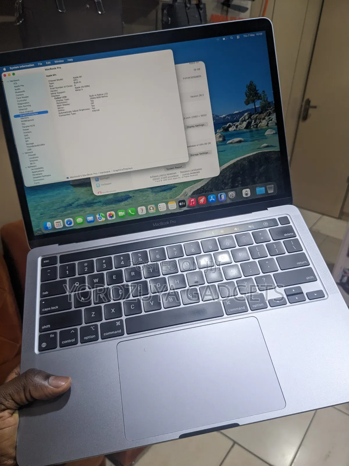 Laptop Apple MacBook Pro 2020 16GB Apple M1 SSD 512GB