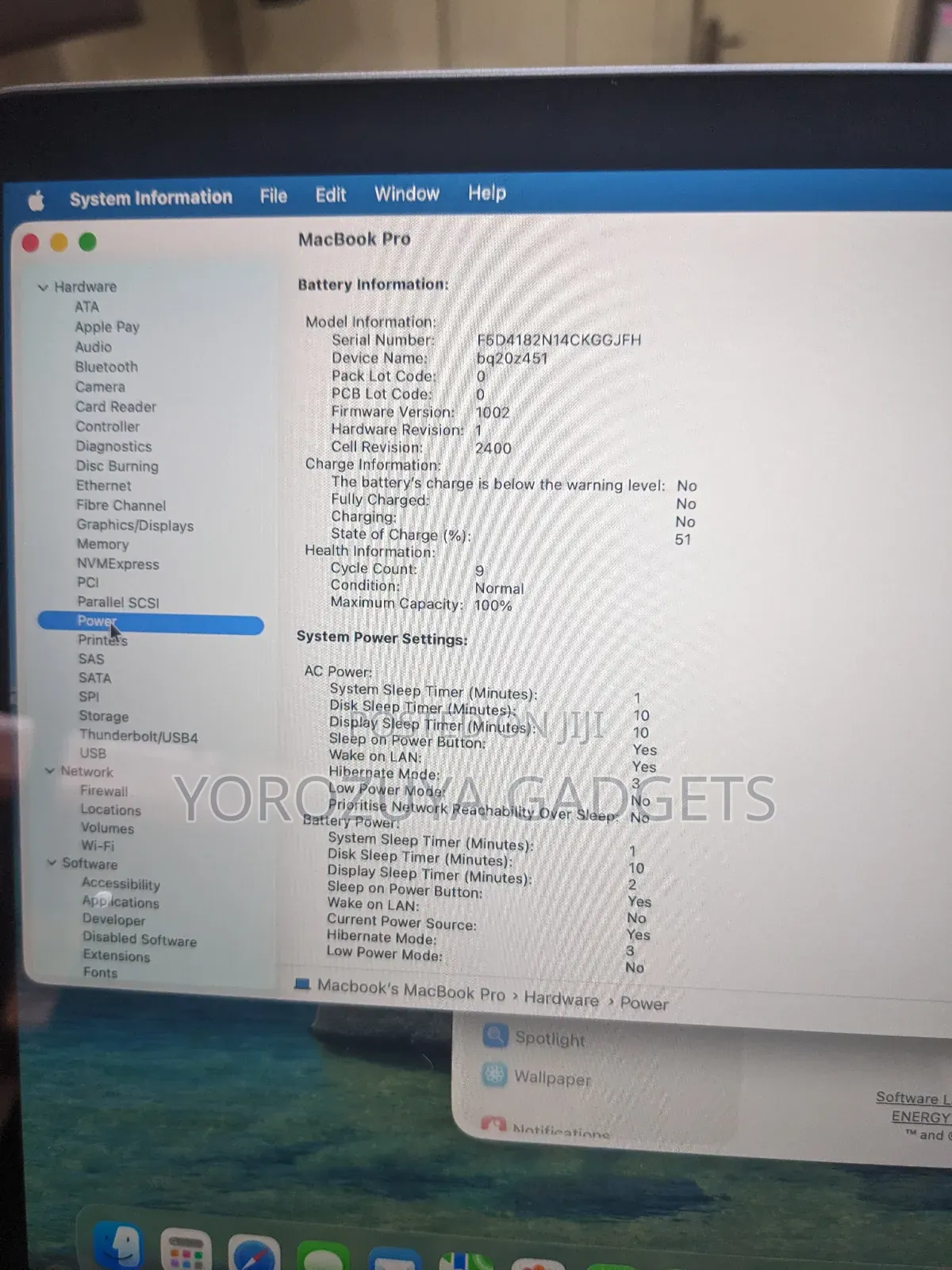 Laptop Apple MacBook Pro 2020 16GB Apple M1 SSD 512GB