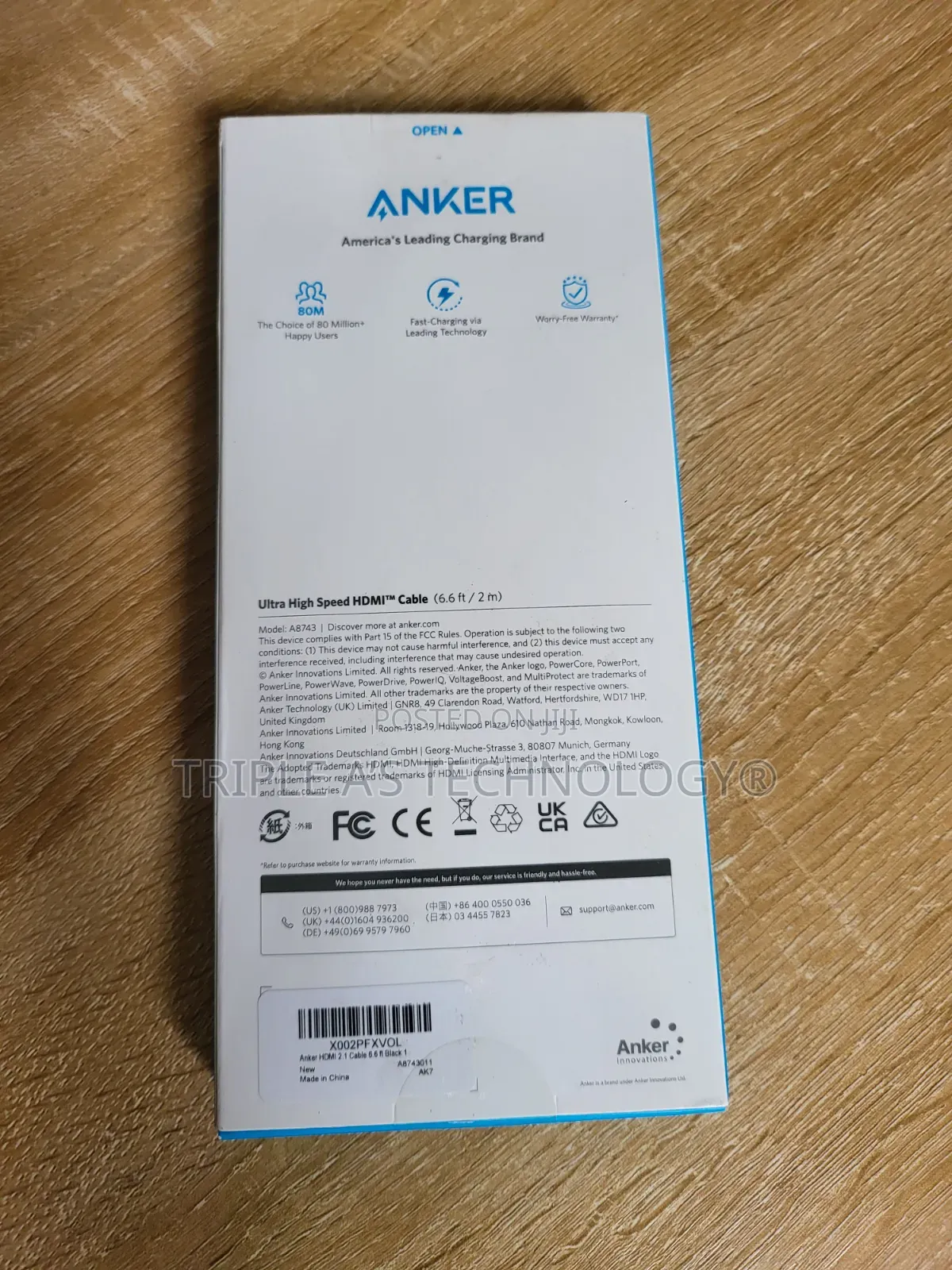 Anker Hdmi 2.1 Cable at 60hz