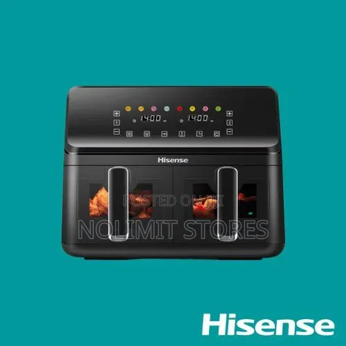Hisense Air Fryer 8l 2700w Dual Basket H08bk2s1