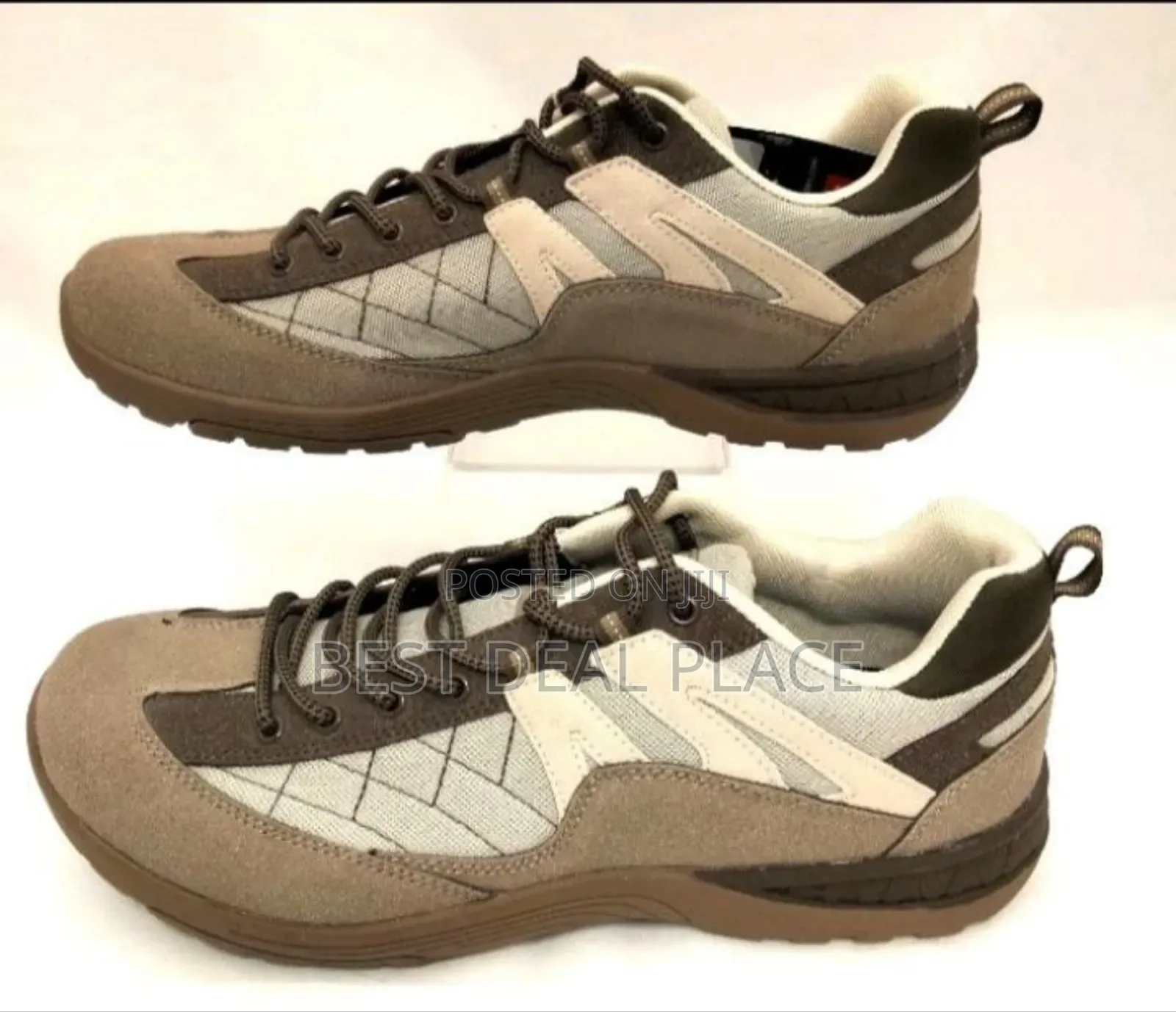 Cotton Traders Rugged Men's Brown Beige Lace Up Shoe Original From Uk