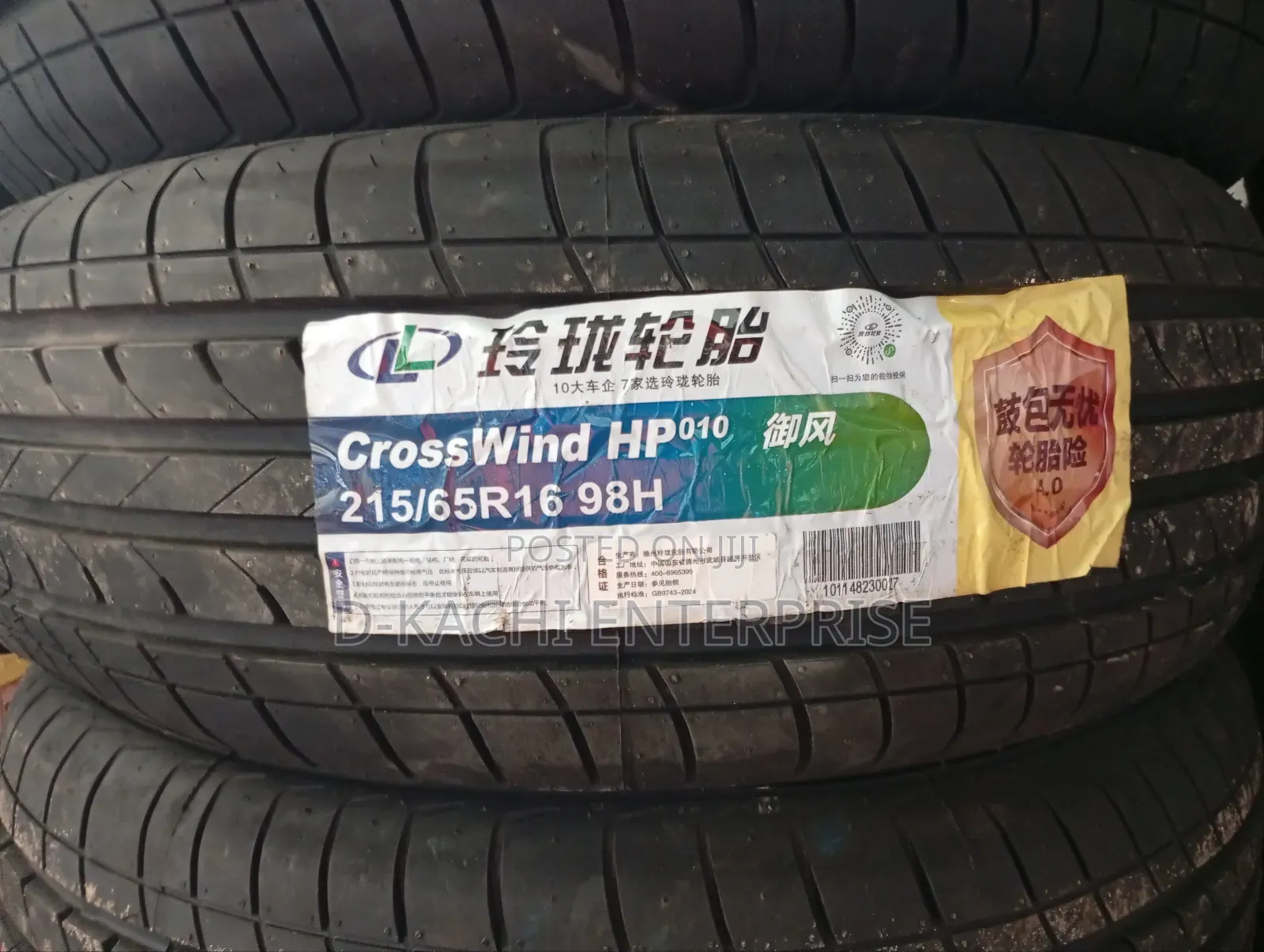 215/65 R16 Crosswind Tyre (Brand New and First Grade Tokunbo)