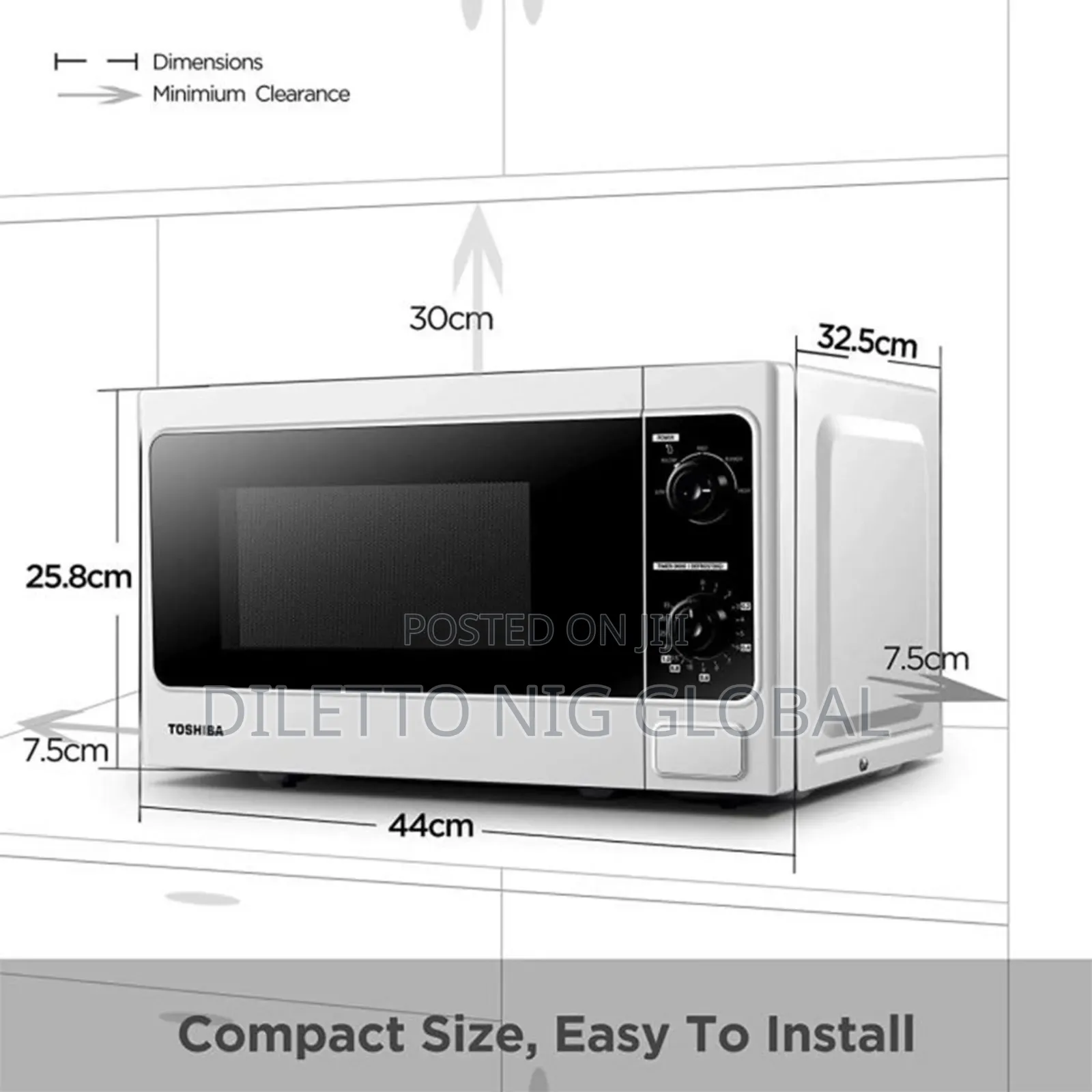 Toshiba Microwave 20l/800w Mm-Mm20p