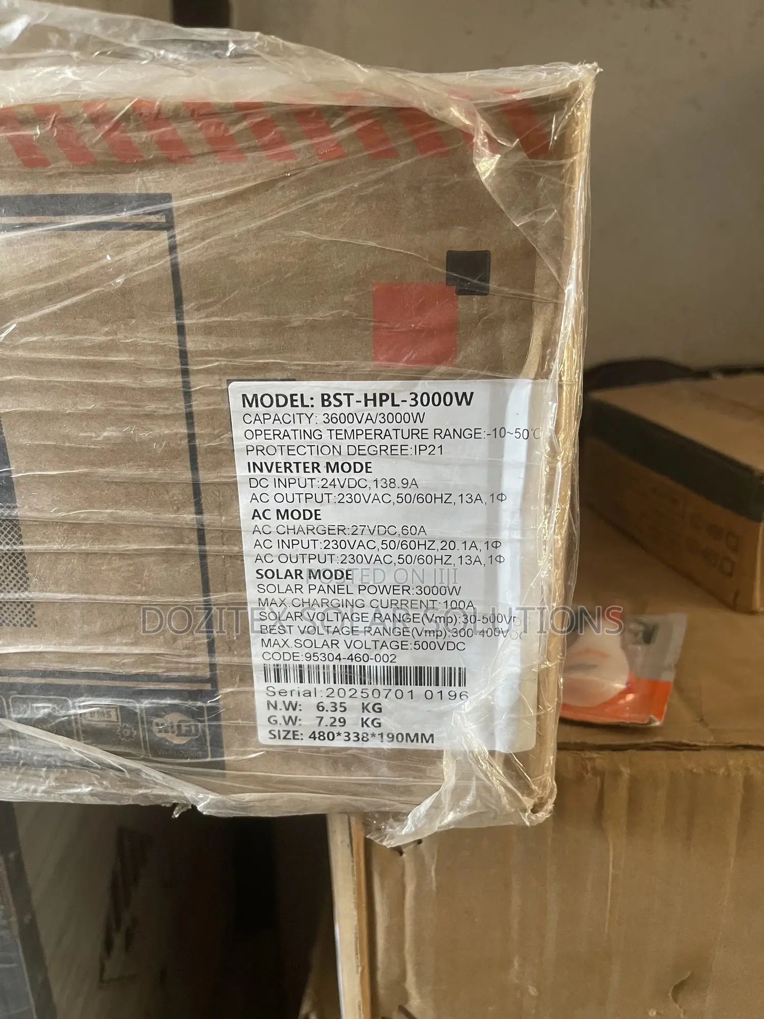 3.6kva/24v Entelechy Hybrid Solar Inverter