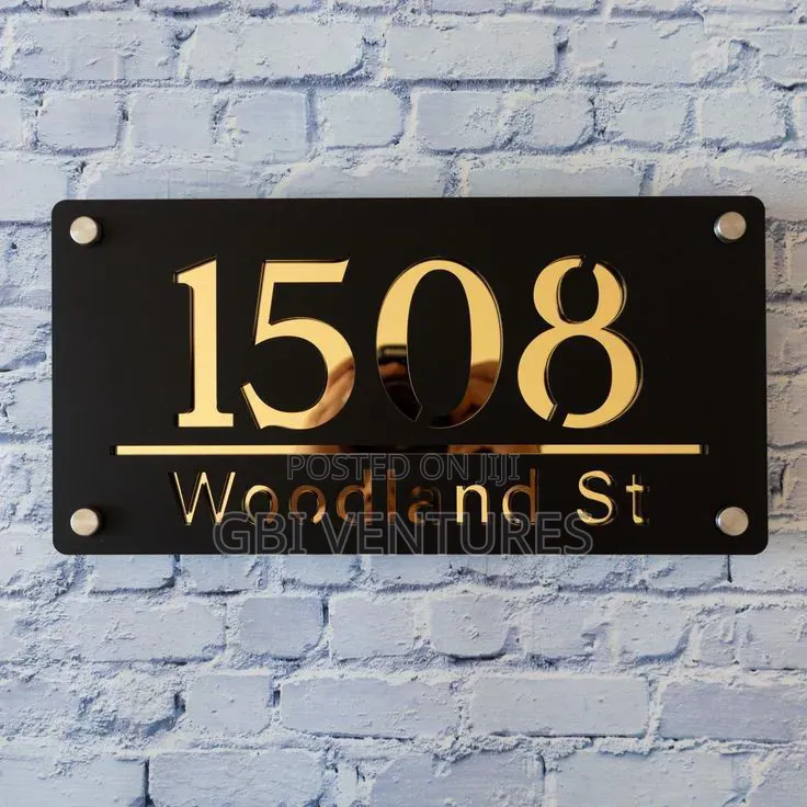 Street Name and Number Signage