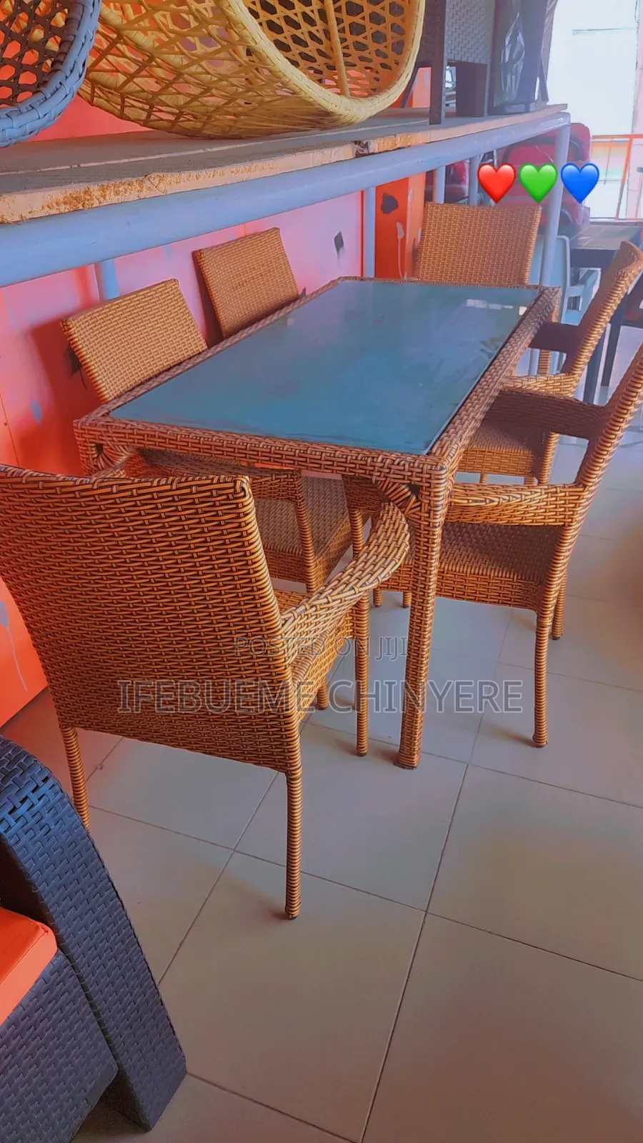 Big Rattan Outdoor by 6 Persons