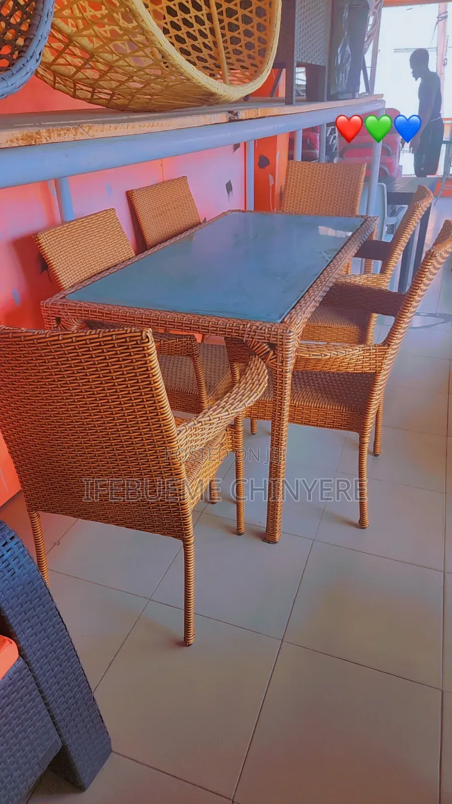 Big Rattan Outdoor by 6 Persons