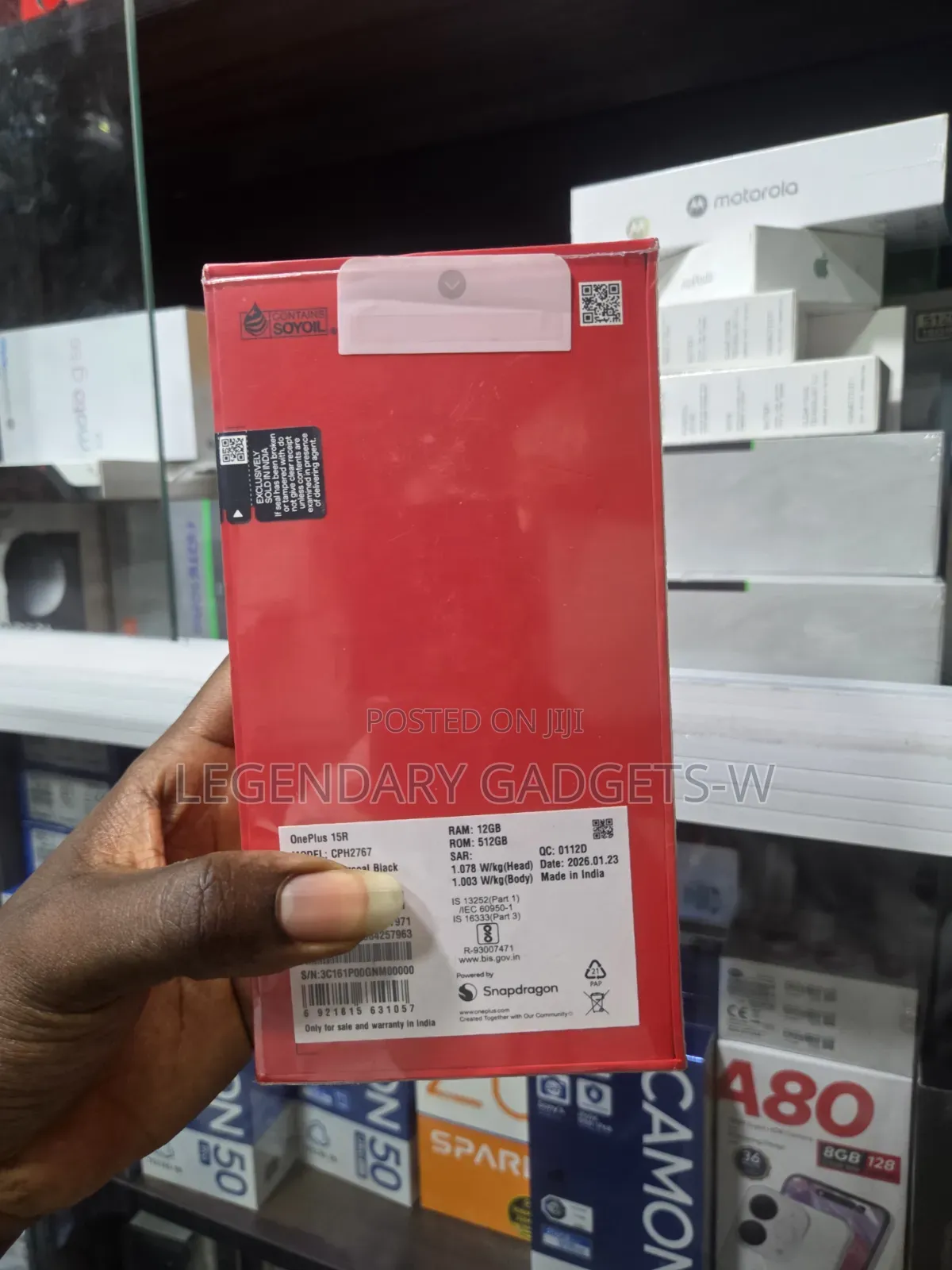 New OnePlus 15R 512 GB Black