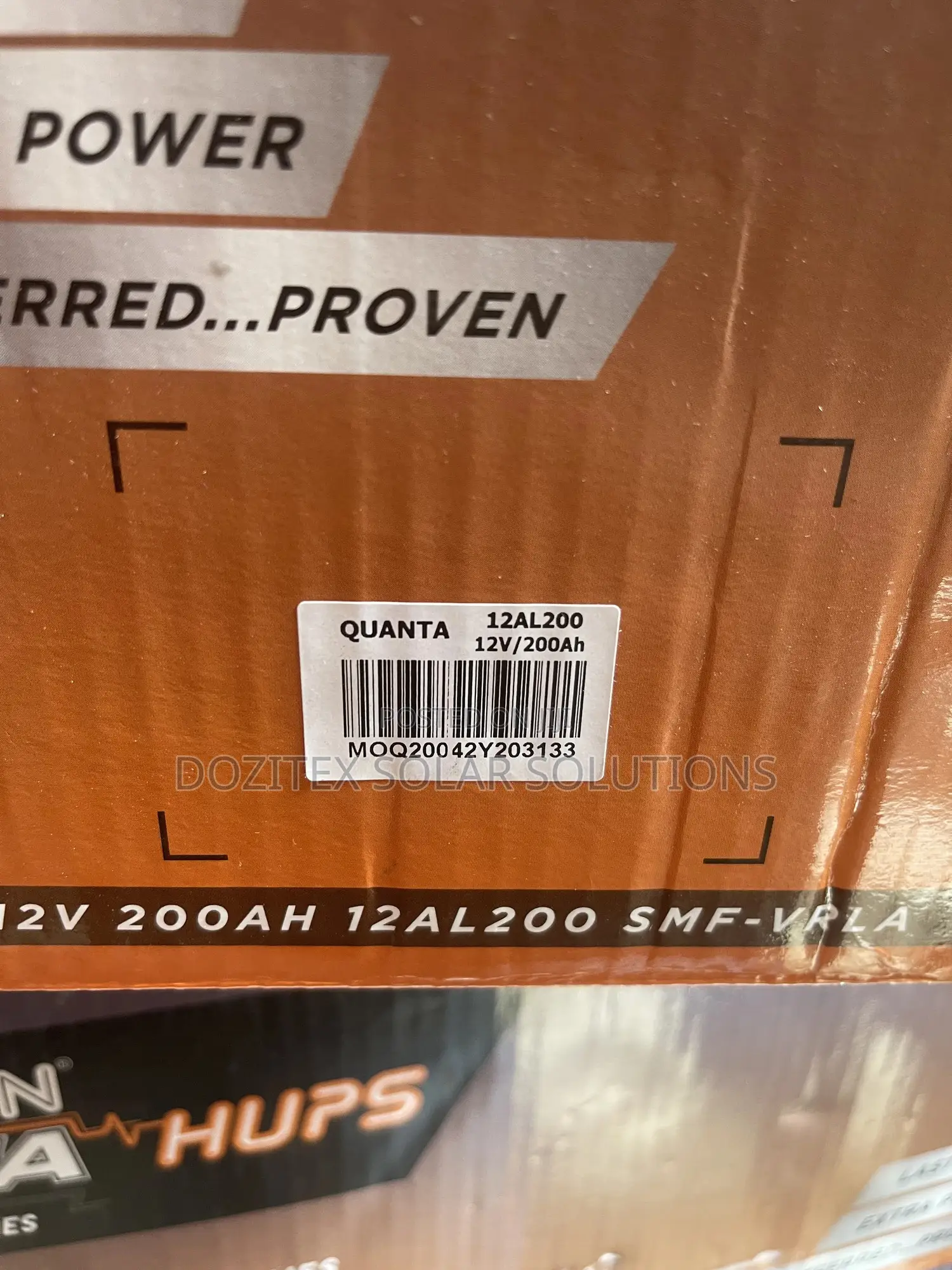 Amaron Quanta Hups Tubular Battery