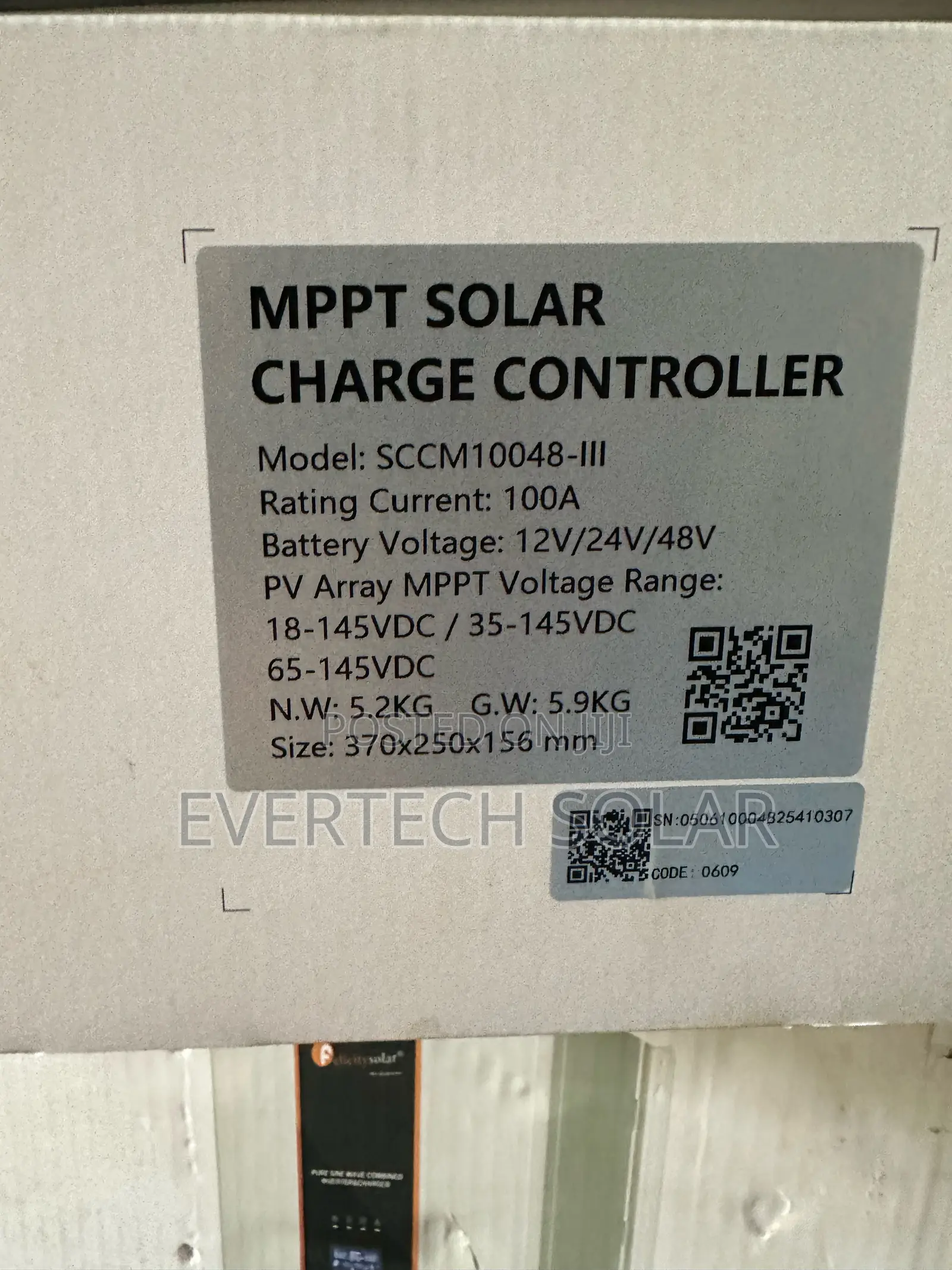 100ahms Felicity Charge Controller Battery Voltage 12v/24v/48v