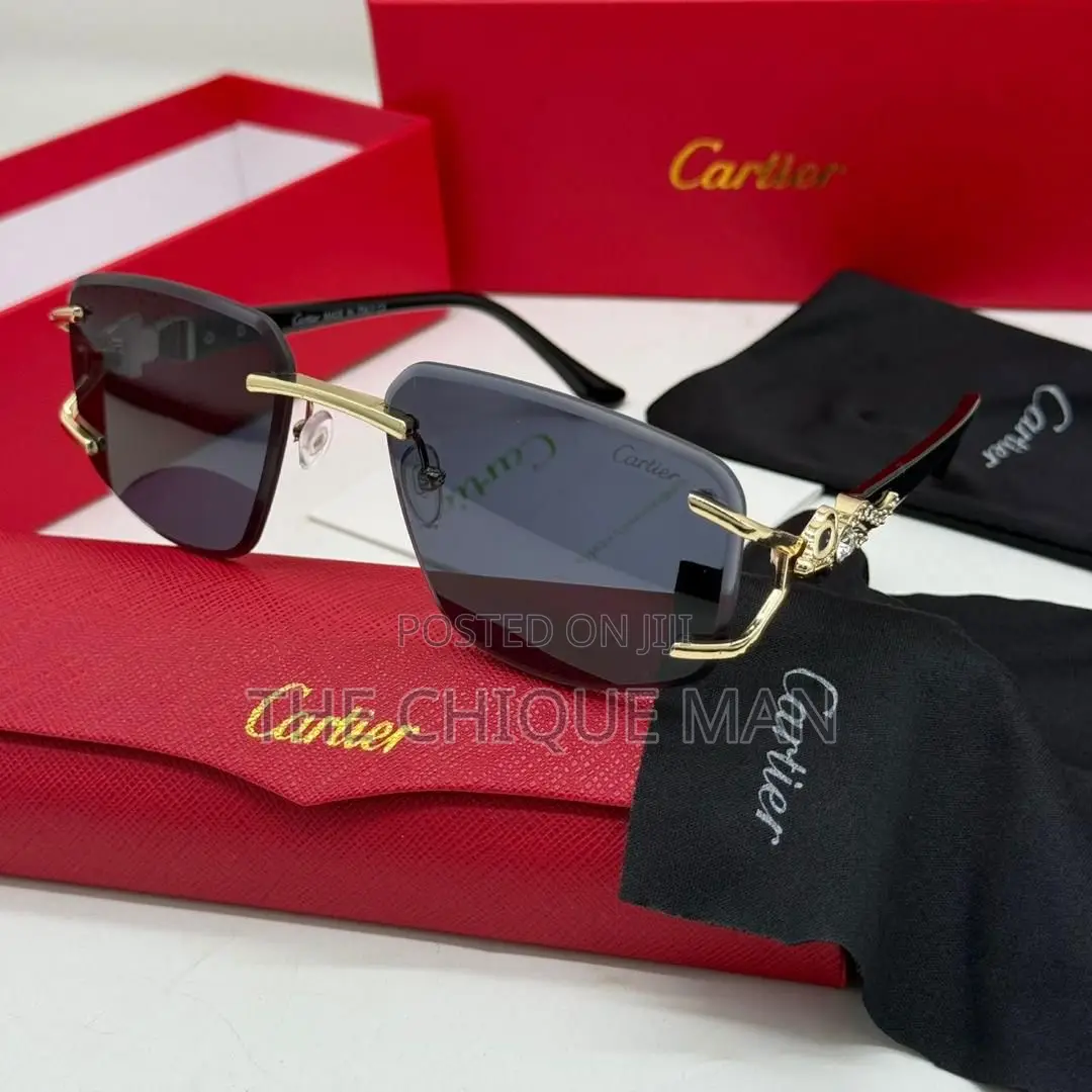 Luxury Cartier Rimless Designer Glasses