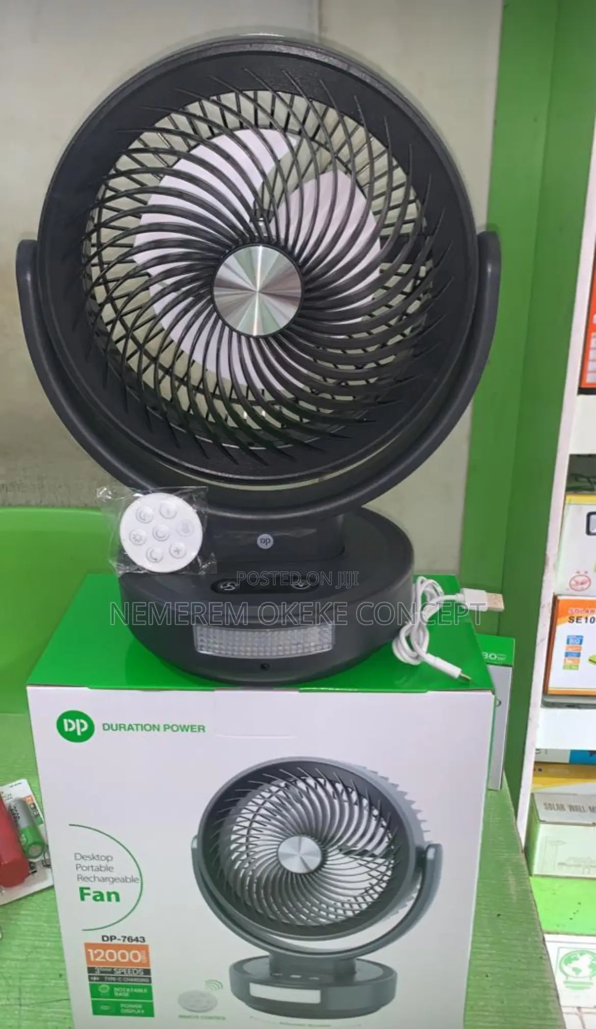 Desktop Portable Rechargeable Fan