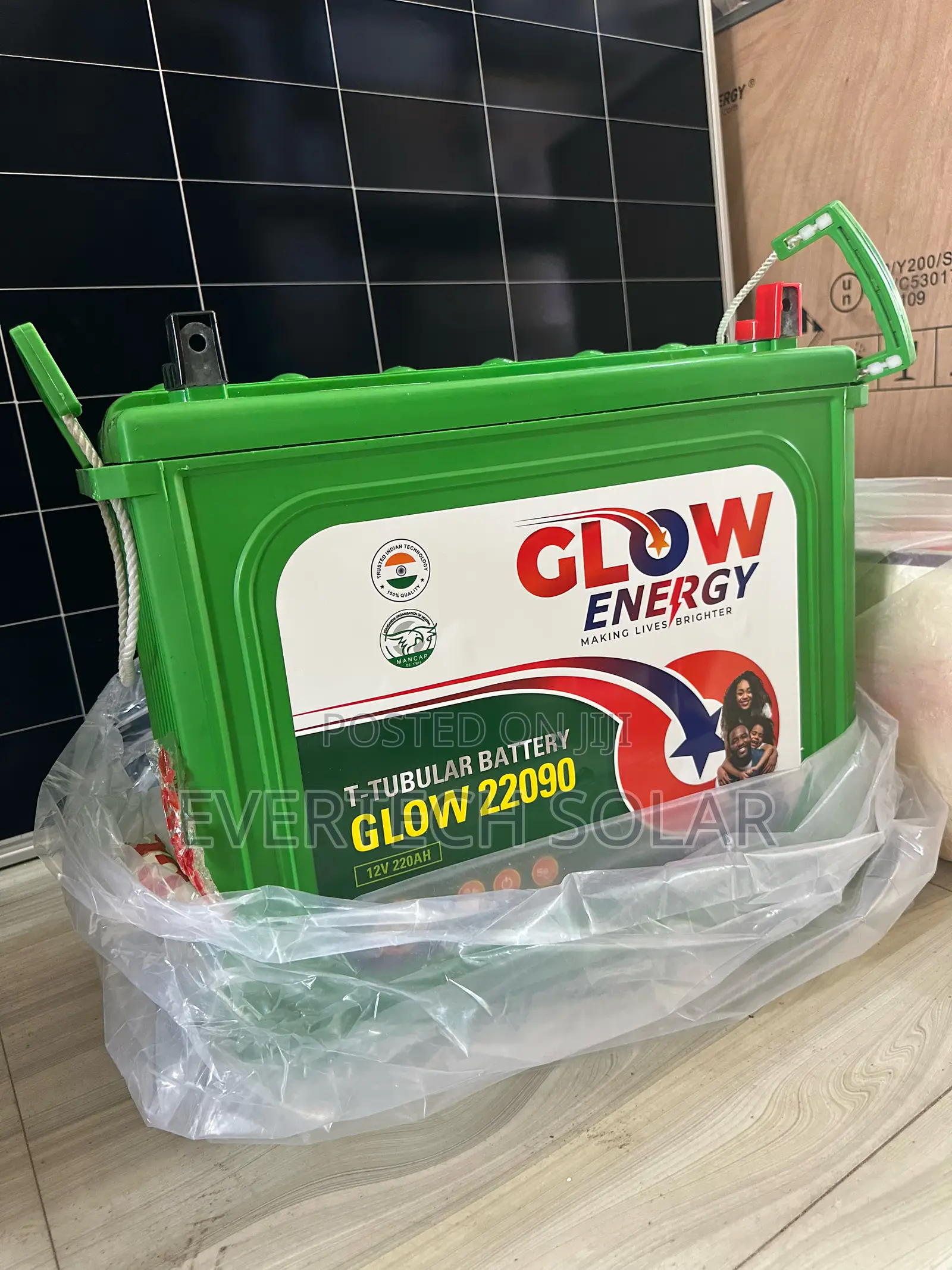 220amhs Glow Energy 12v Tall Tubular Battery