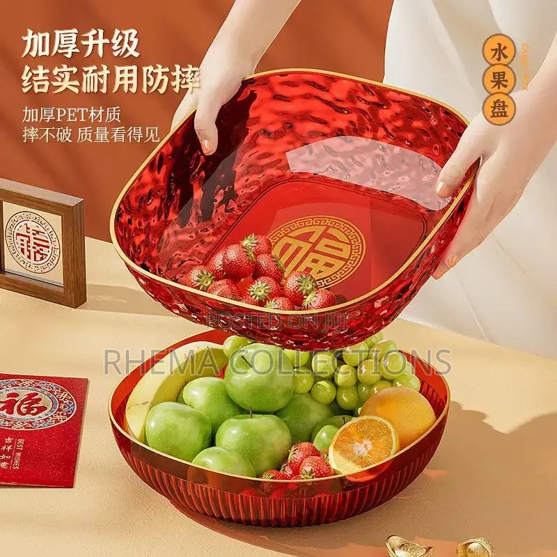 Quality Transparent Bowl With Gold Tape