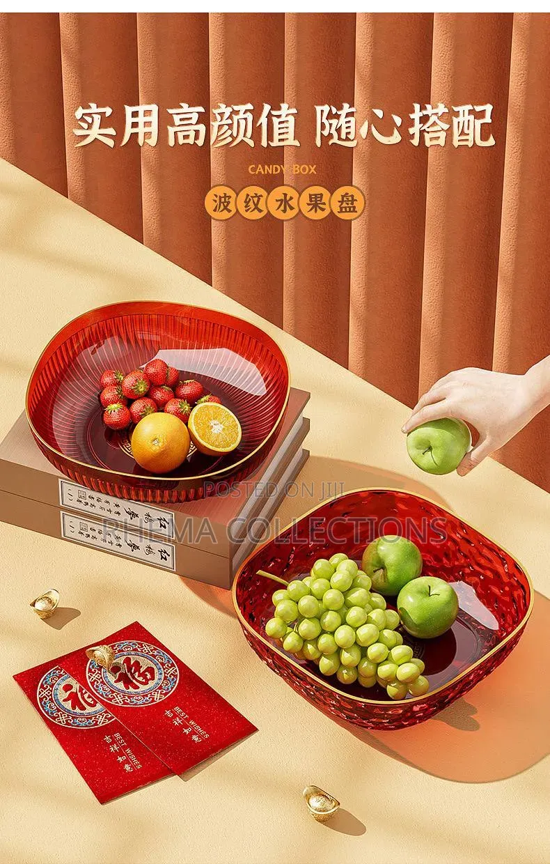 Quality Transparent Bowl With Gold Tape