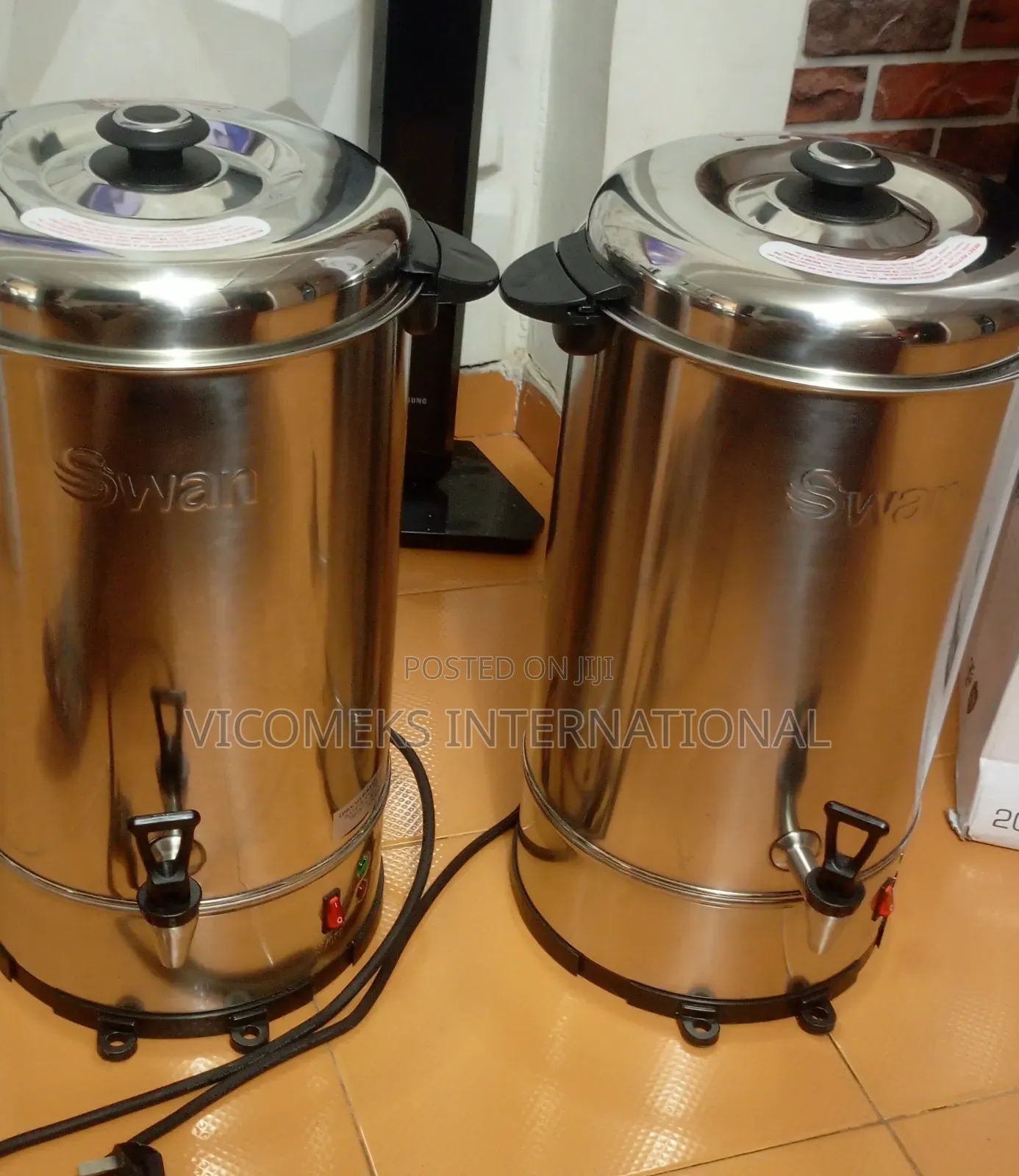Swan 20l Tea Urn, Stainless Steel, Keep Hot Function, Drip-Tray