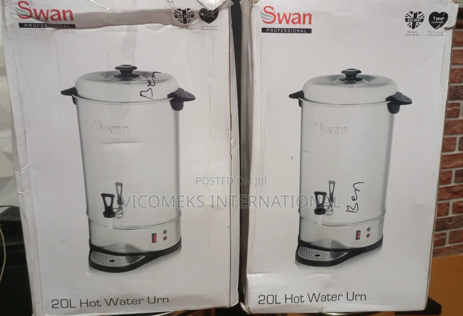 Swan 20l Tea Urn, Stainless Steel, Keep Hot Function, Drip-Tray